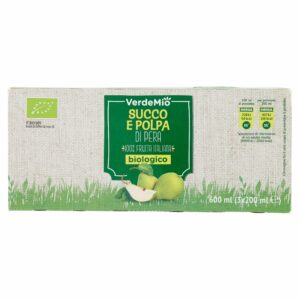VerdeMio Succo e Polpa di Pera biologico 3 x 200 ml