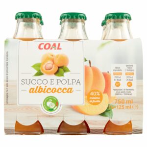 Coal Succo e Polpa albicocca 6 x 125 ml