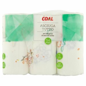 Coal Asciuga Tutto 54 Strappi 3 Rotoli