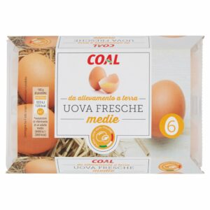 Coal Uova Fresche medie da allevamento a terra 6 Uova