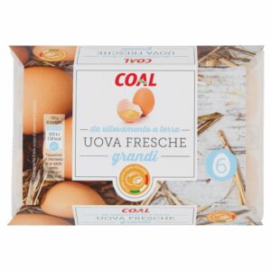 Coal Uova Fresche grandi da allevamento a terra 6 Uova
