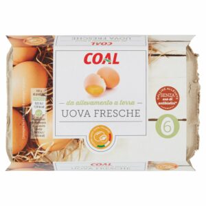 Coal Uova Fresche da allevamento a terra 6 Uova 330 g
