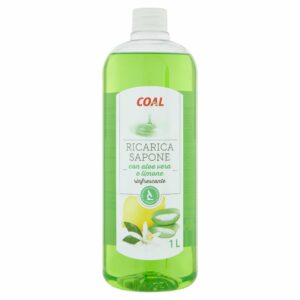 Coal Ricarica Sapone con aloe vera e limone rinfrescante 1 L