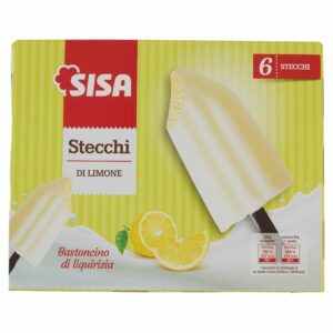 Sisa Stecchi di Limone Bastoncino di liquirizia 6 x 80 g