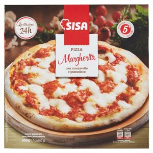 Sisa Pizza Margherita con mozzarella e pomodoro 2 Pizze Surgelate 2 x 300 g