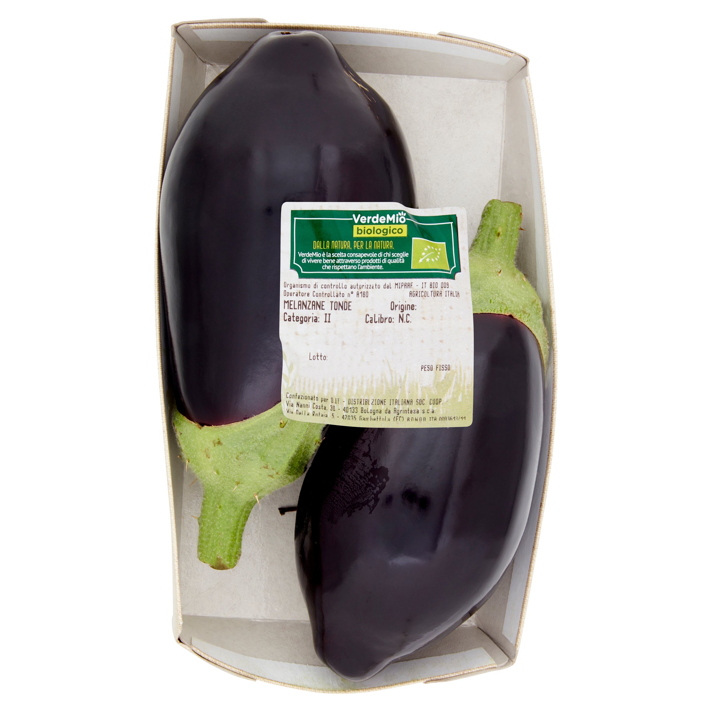 VerdeMio Melanzane Tonde biologico 600 g