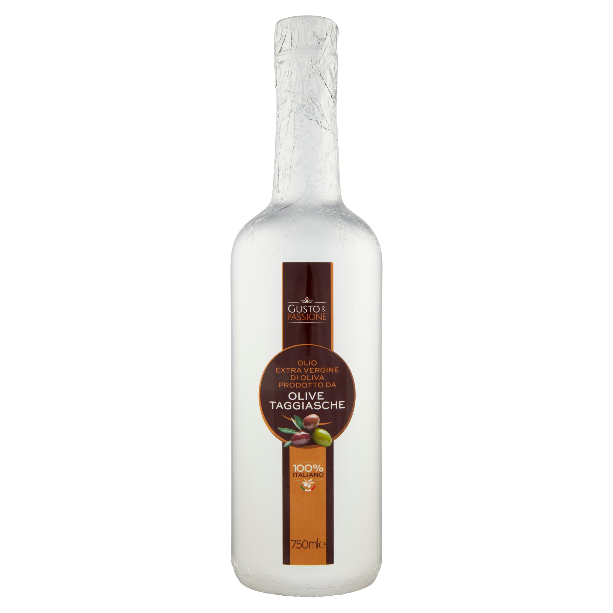 Gusto & Passione Olio Extra Vergine di Oliva Prodotto da Olive Taggiasche 750 ml