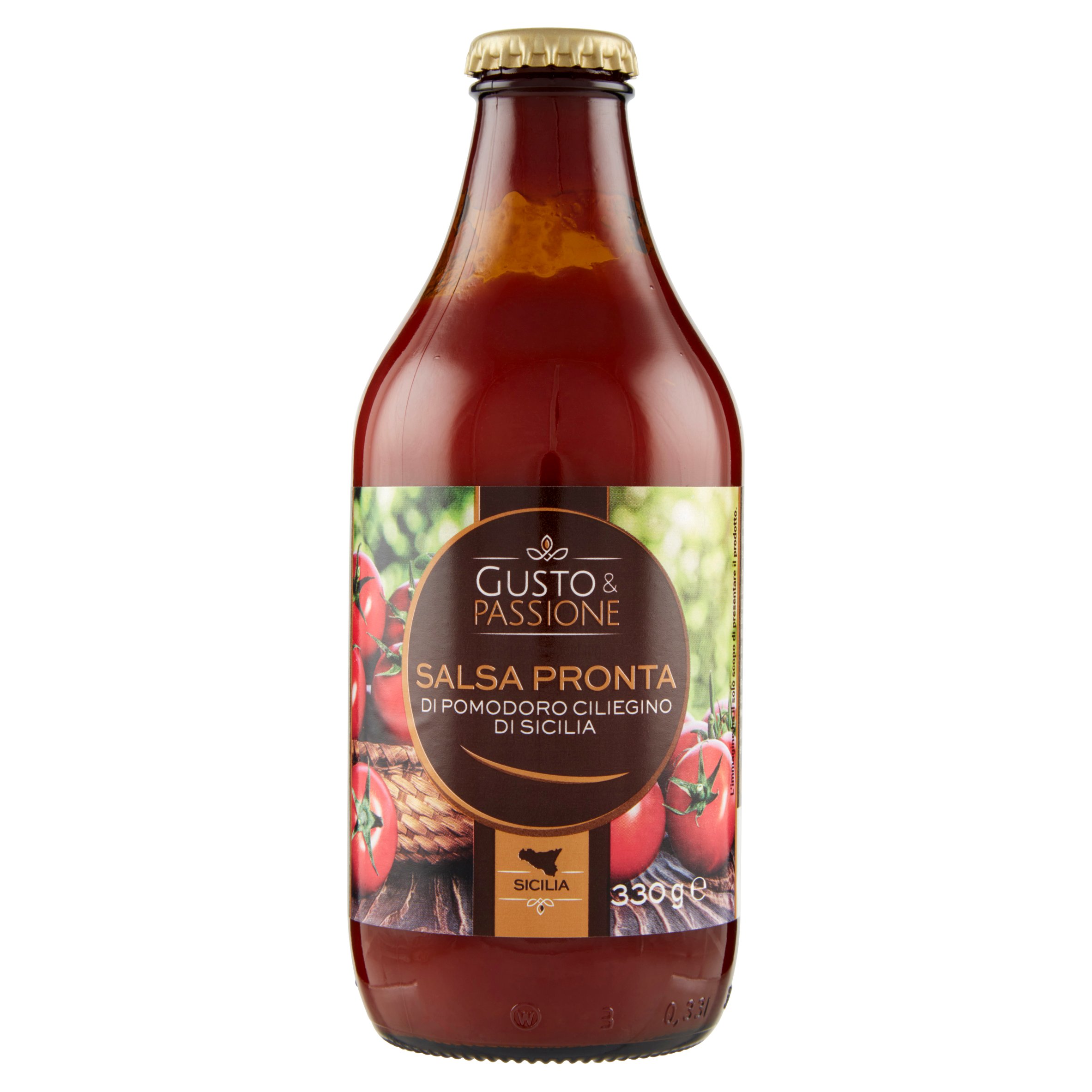 Gusto & Passione Salsa Pronta di Pomodoro Ciliegino di Sicilia 330 g