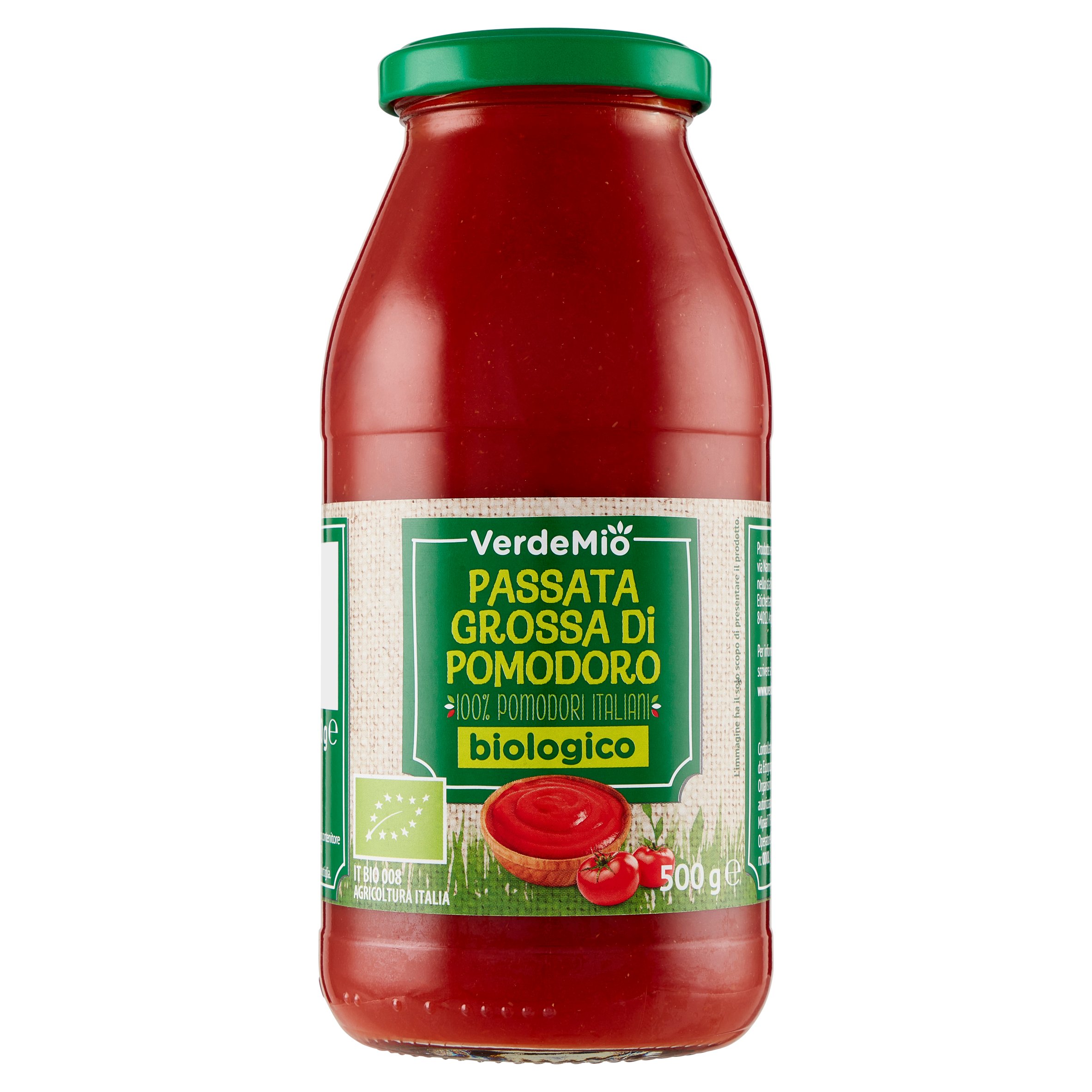VerdeMio Passata Grossa di Pomodoro biologico 500 g