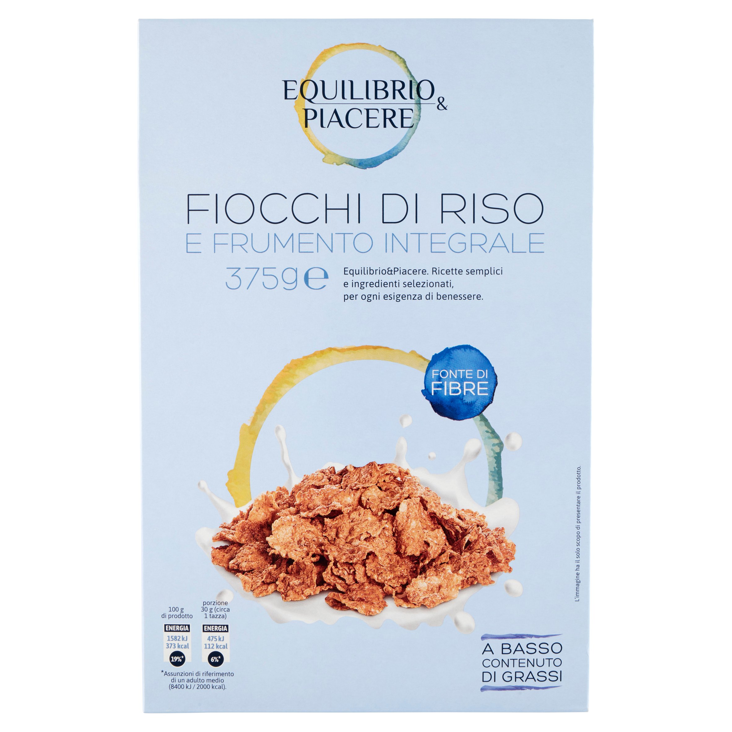 Equilibrio & Piacere Fiocchi di Riso e Frumento Integrale 375 g