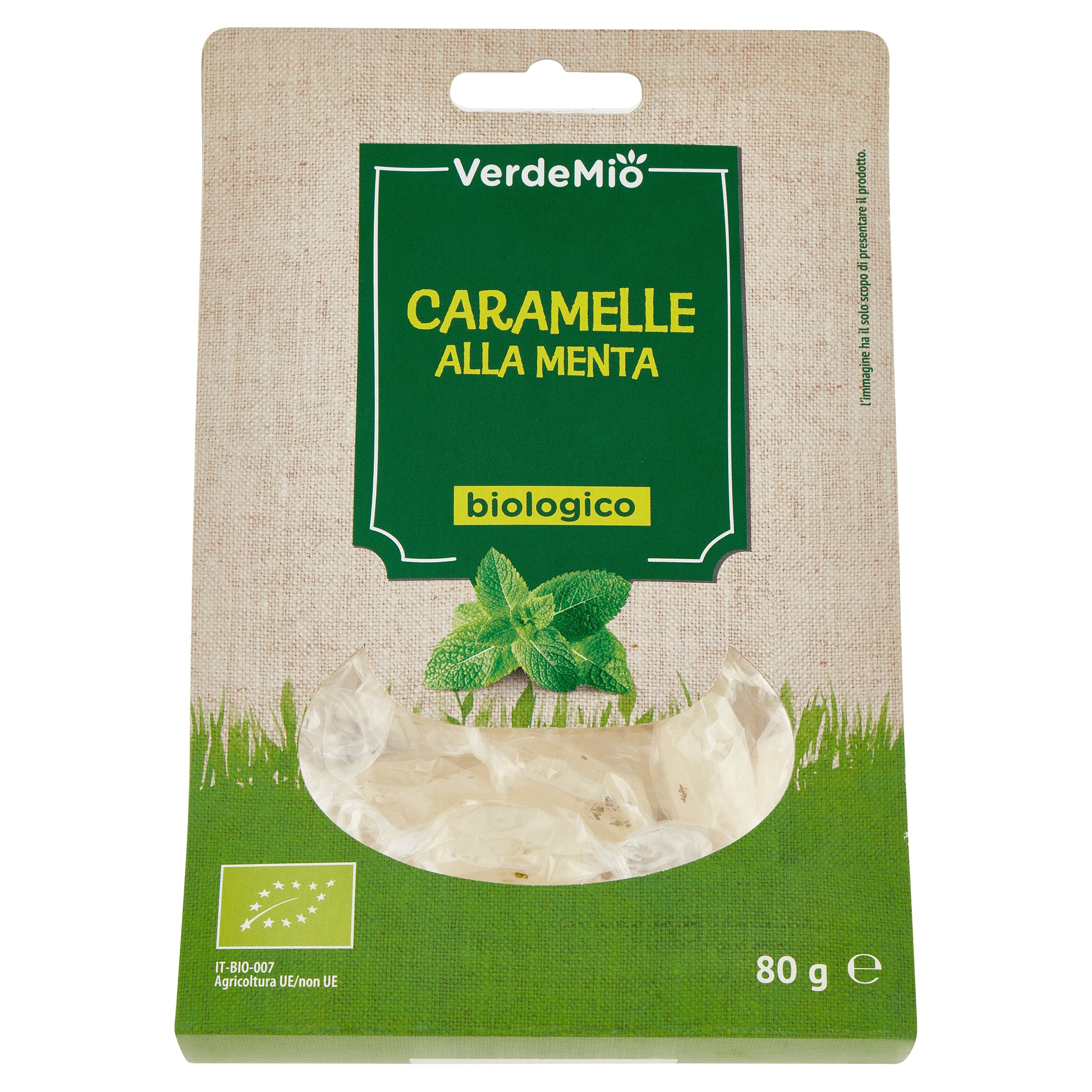 VerdeMio Caramelle alla Menta biologico 80 g