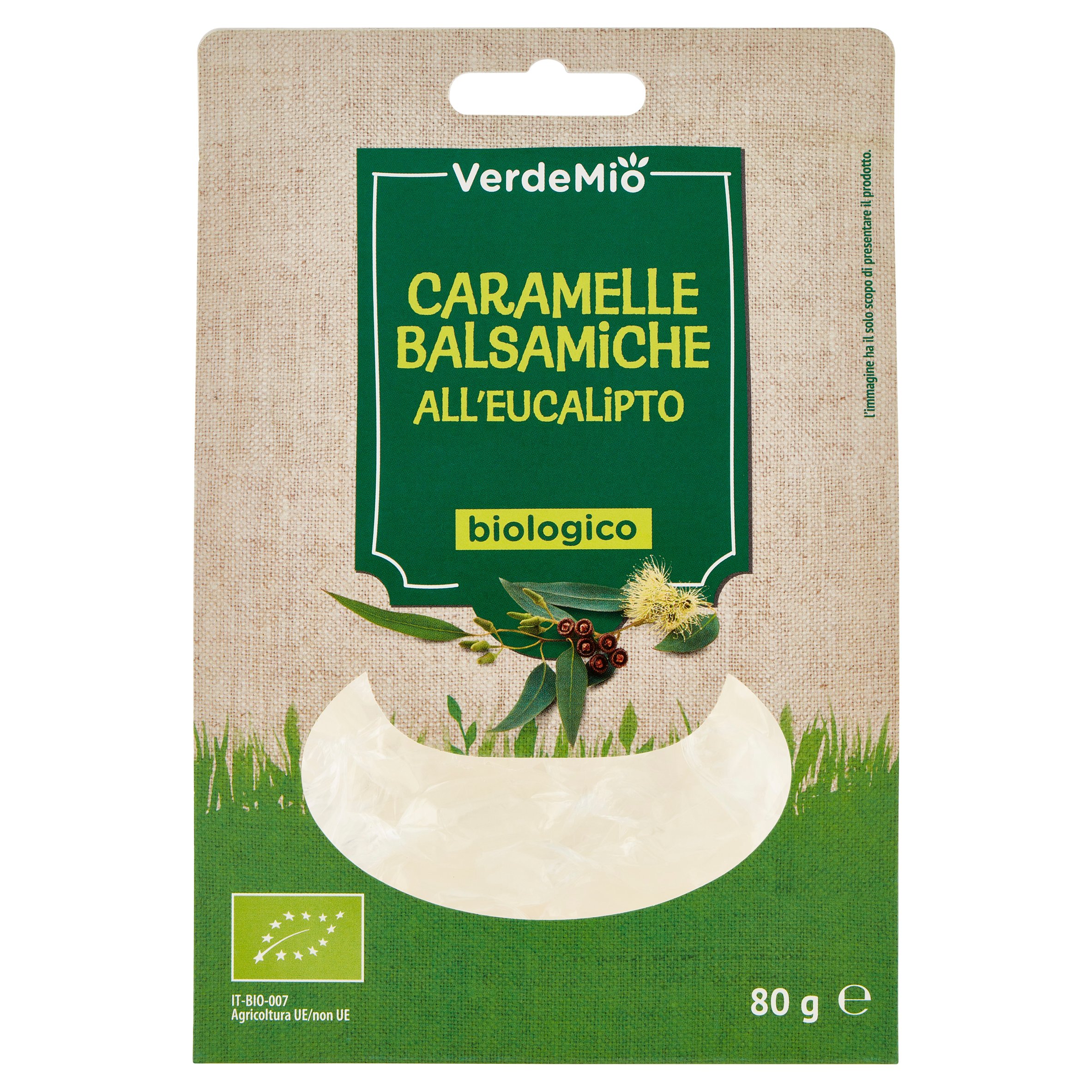 VerdeMio Caramelle Balsamiche all’Eucalipto biologico 80 g
