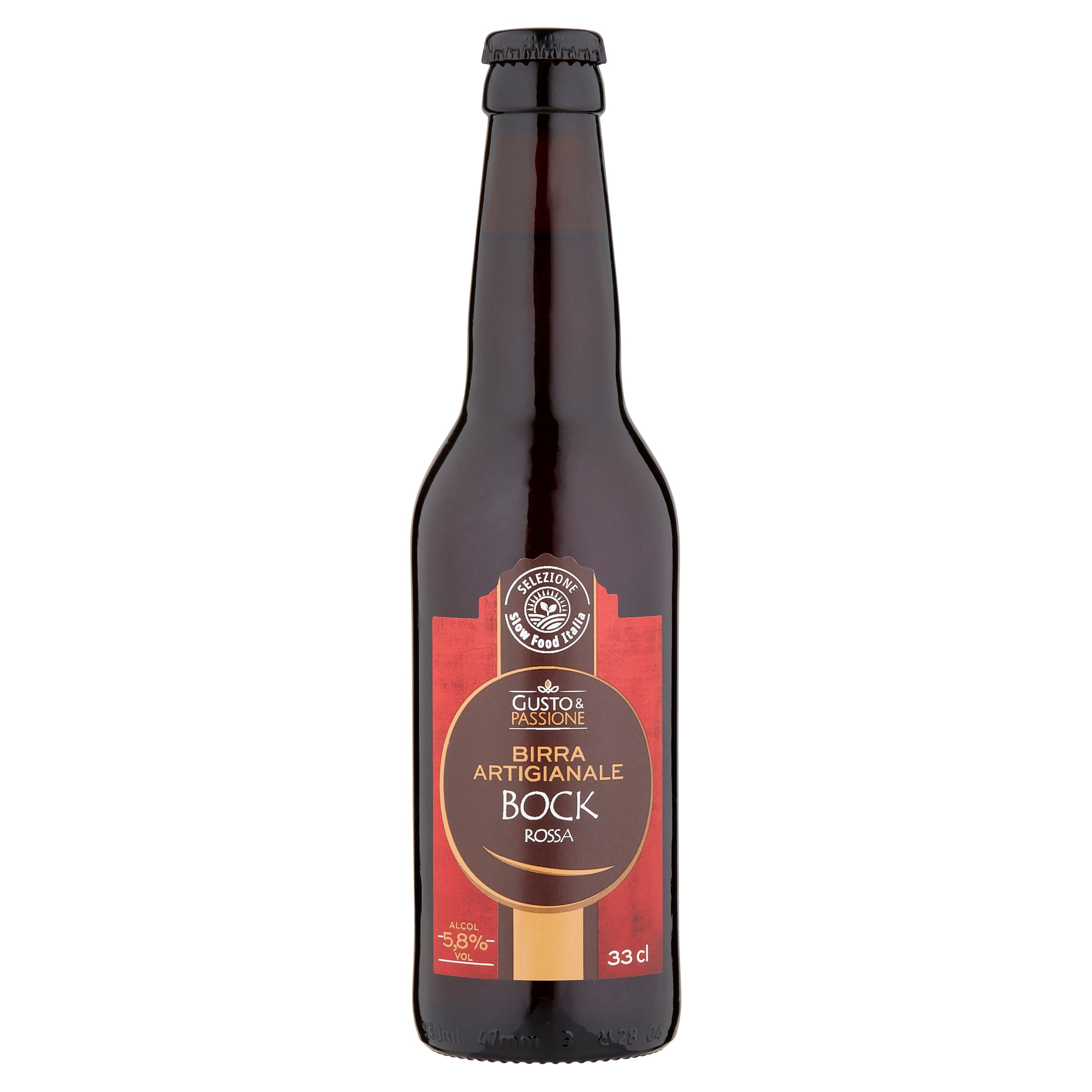 Gusto & Passione Selezione Slow Food Italia Birra Artigianale Bock Rossa 33 cl