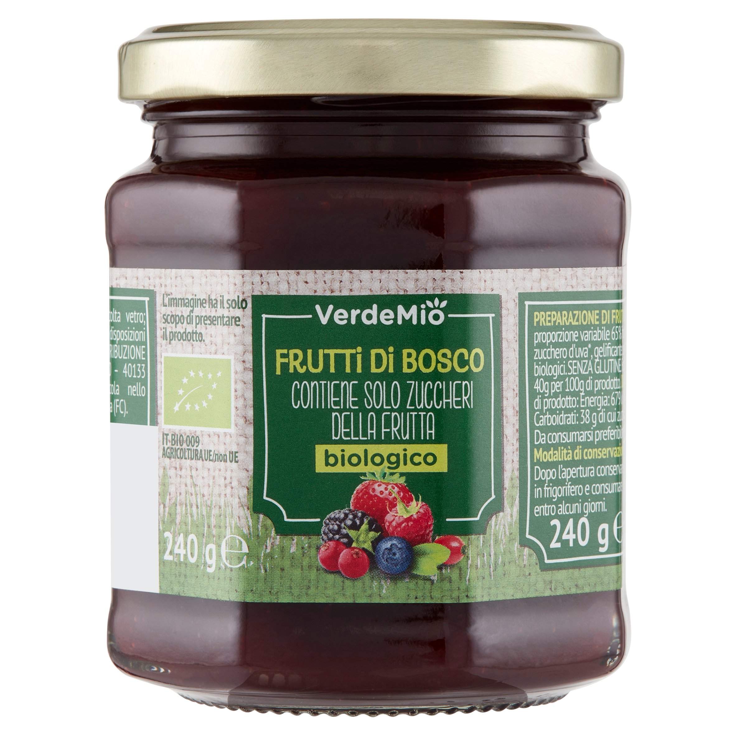 VerdeMio Frutti di Bosco biologico 240 g
