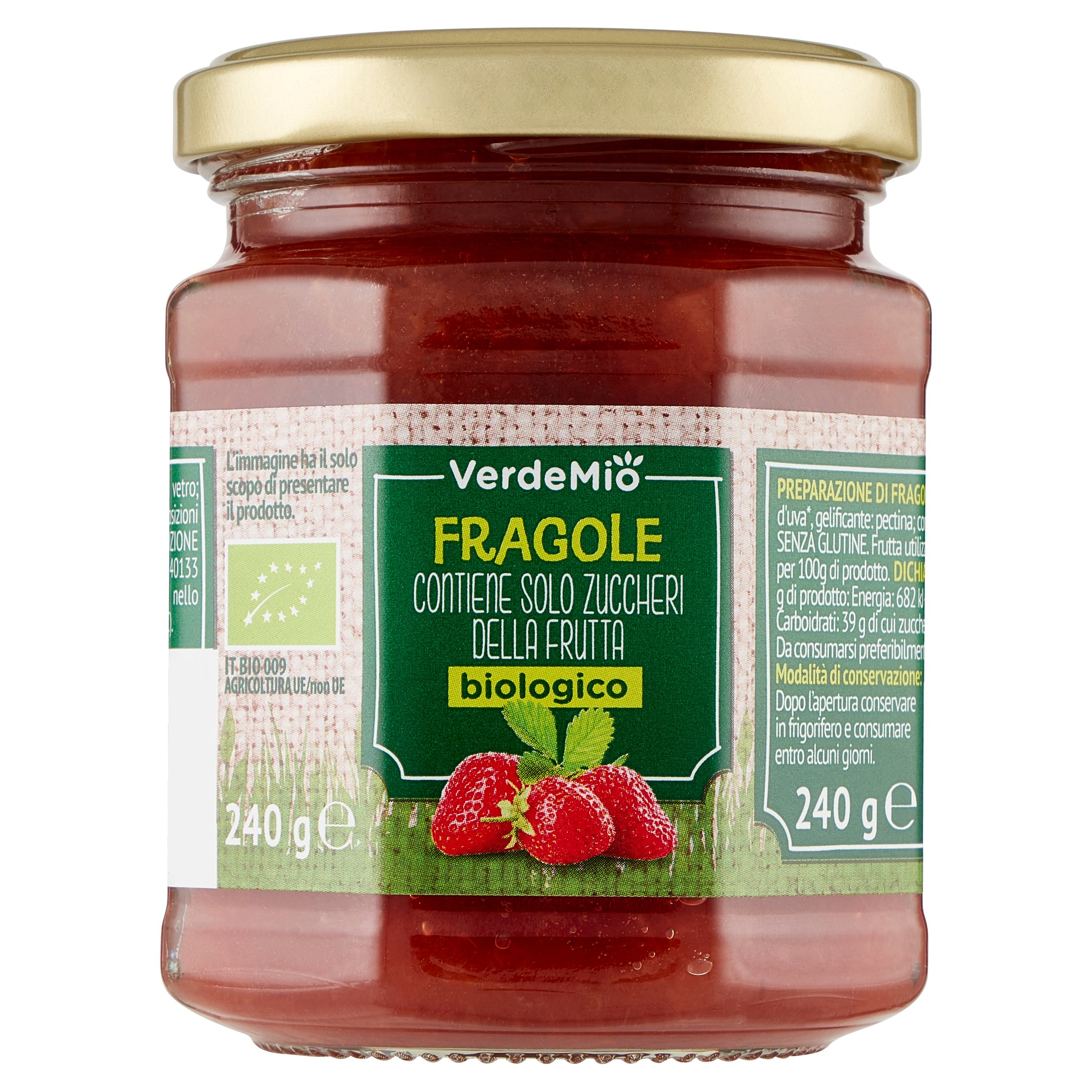 VerdeMio Fragole biologico 240 g
