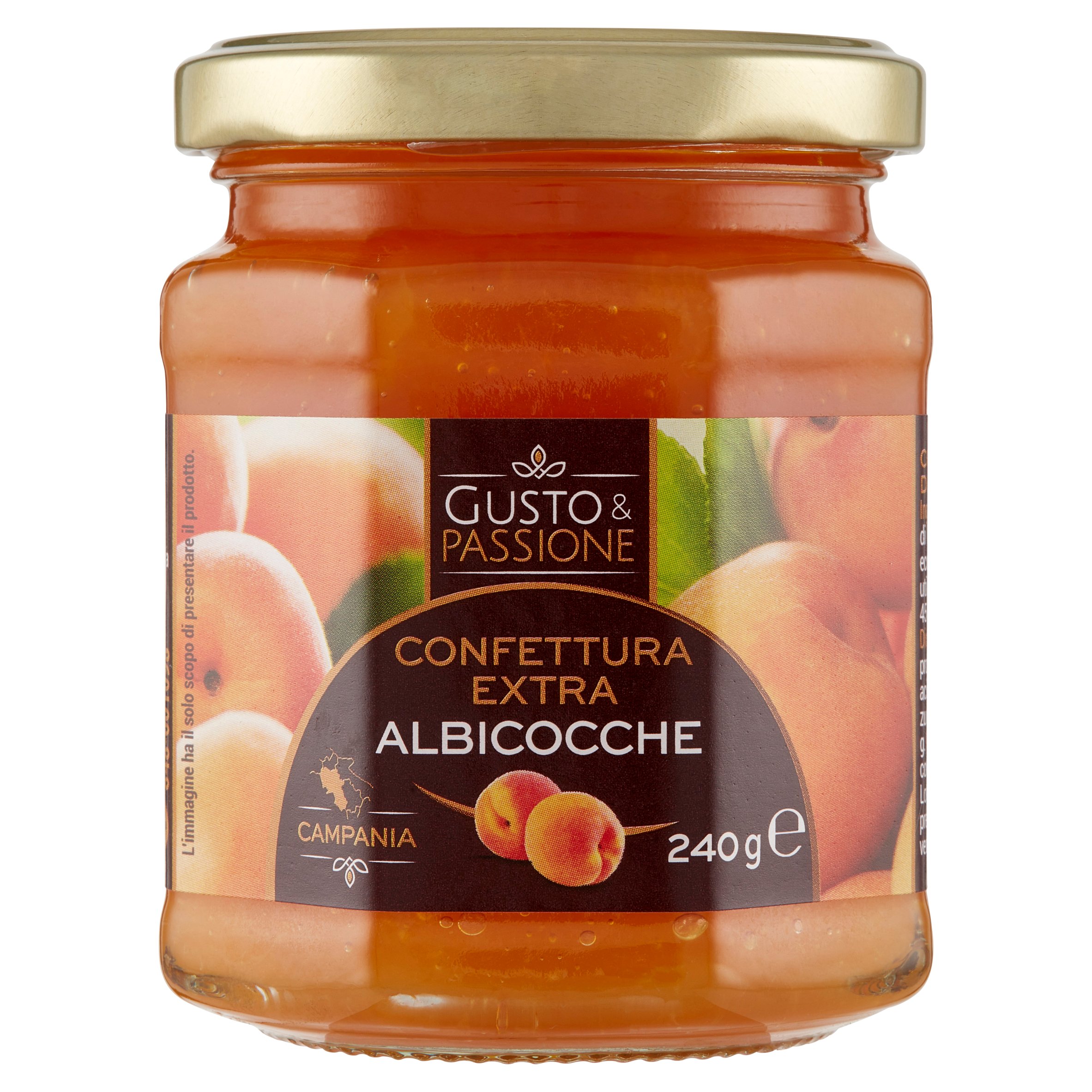 Gusto & Passione Confettura Extra di Albicocche 240 g
