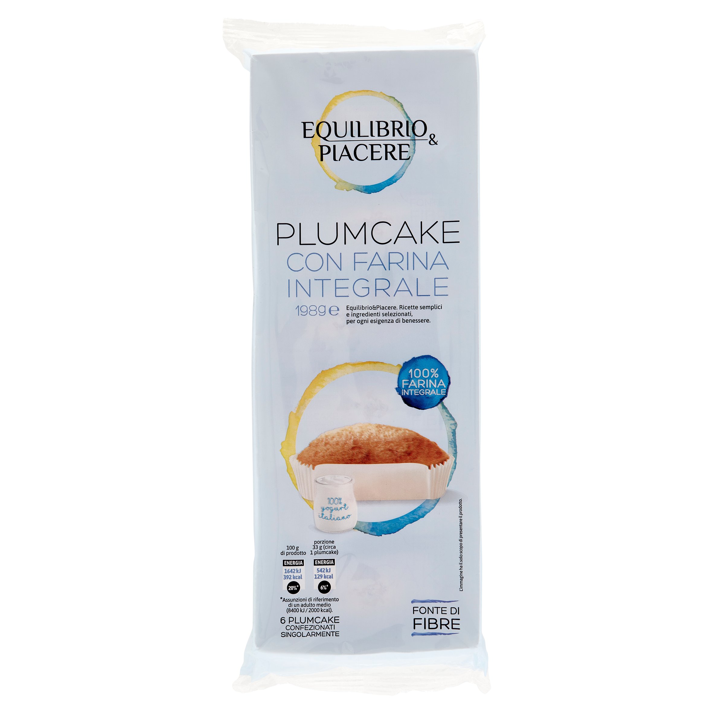 Equilibrio & Piacere Plumcake con Farina Integrale 6 x 33 g