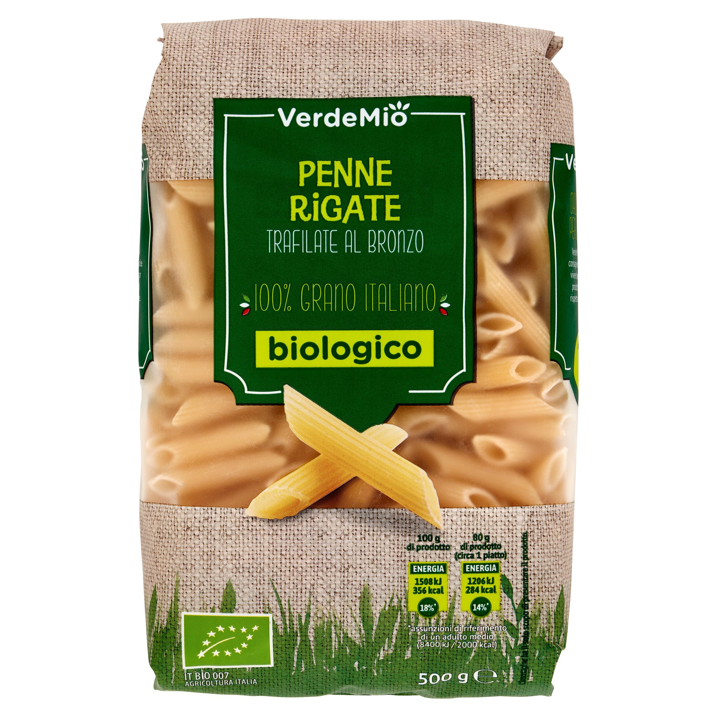 VerdeMio Penne Rigate biologico 500 g