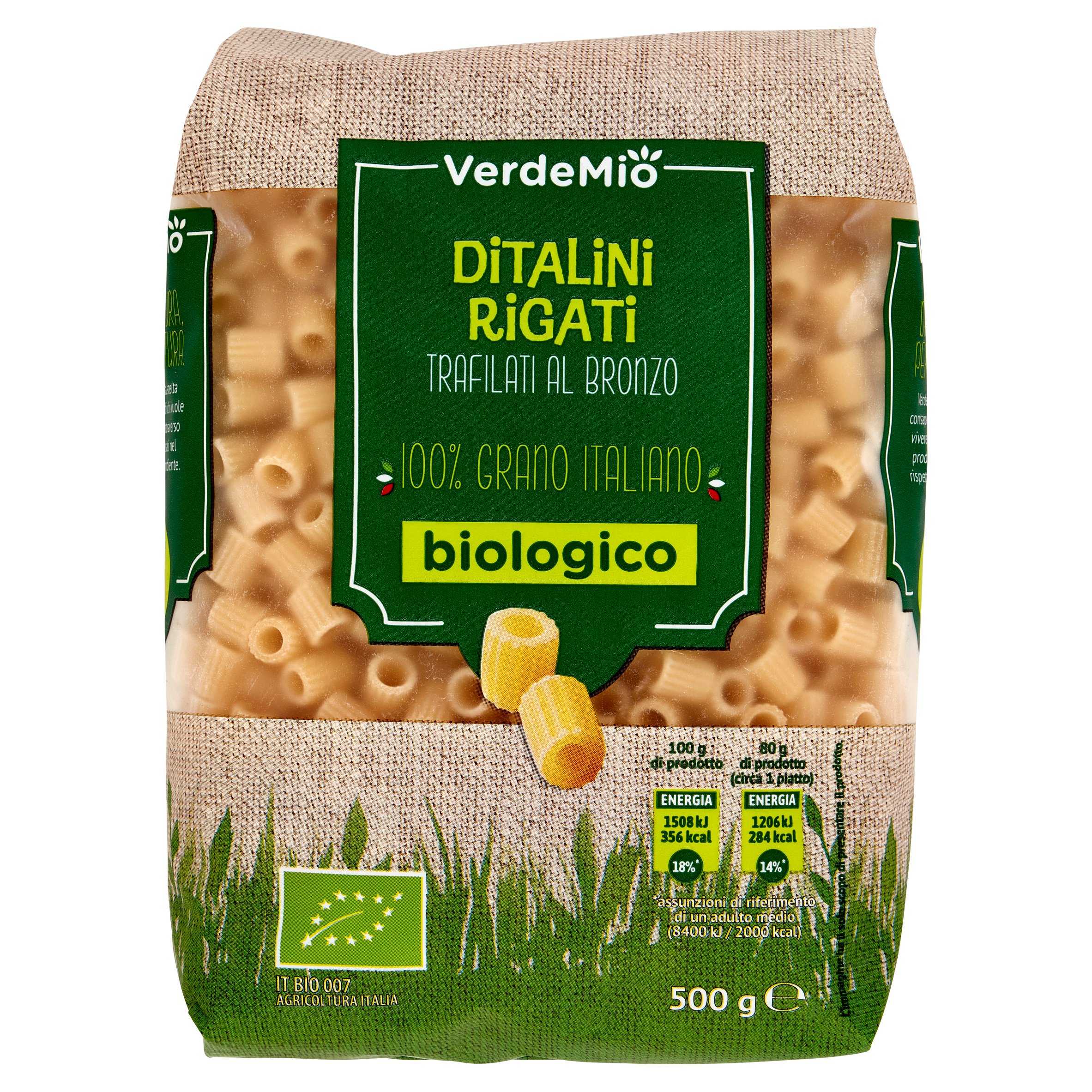 VerdeMio Ditalini Rigati biologico 500 g