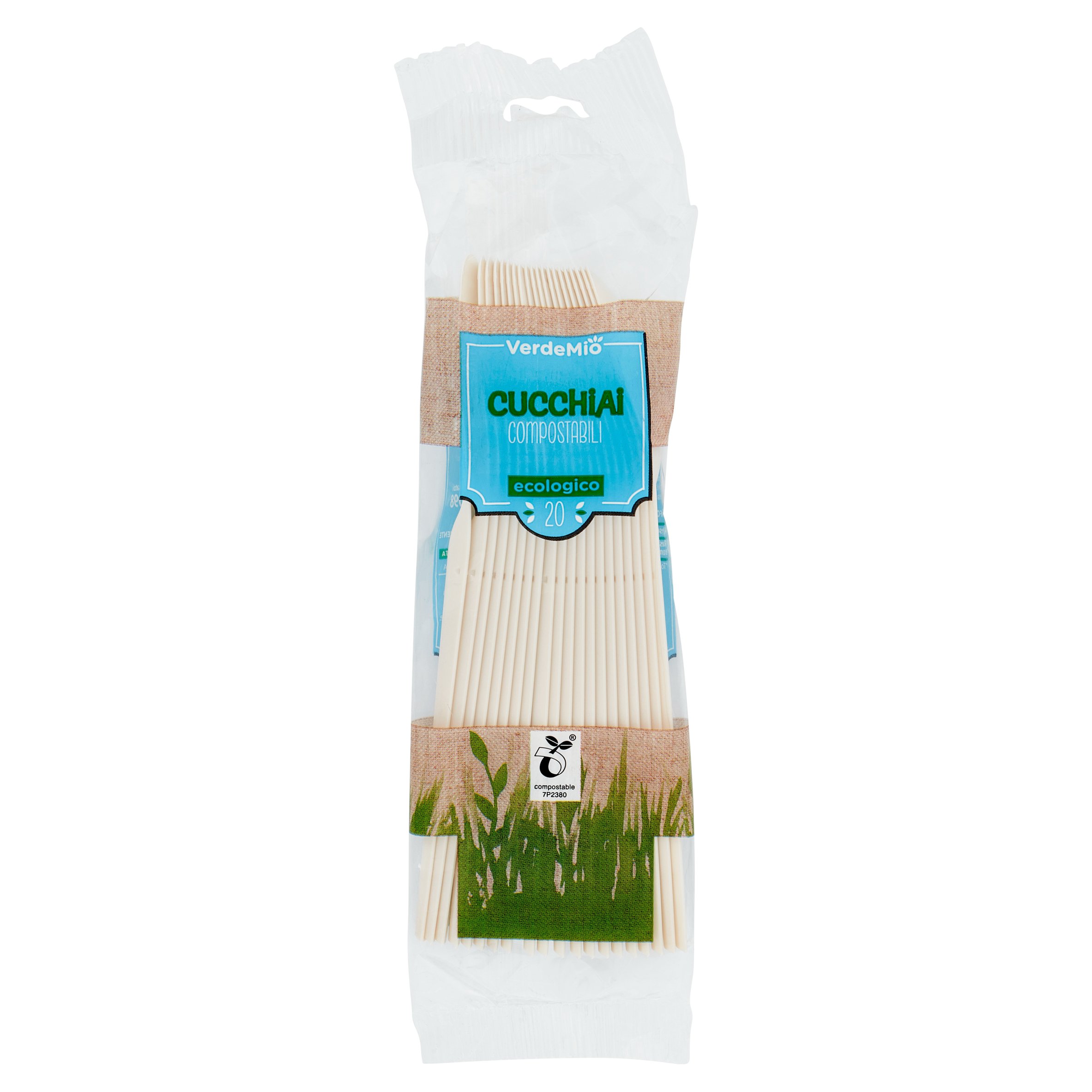 VerdeMio Cucchiai Compostabili ecologico 20 pz