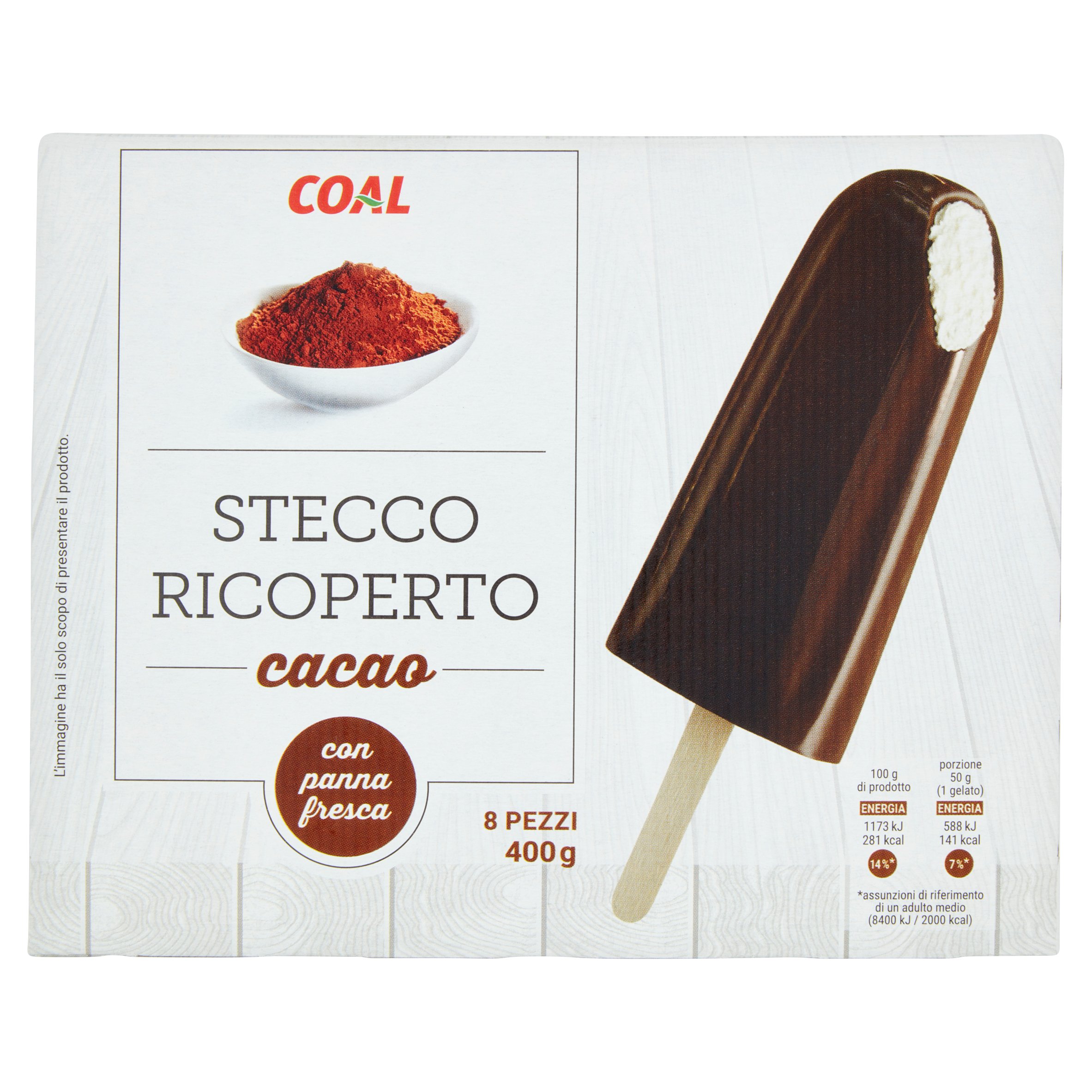 Coal Stecco Ricoperto cacao 8 x 50 g