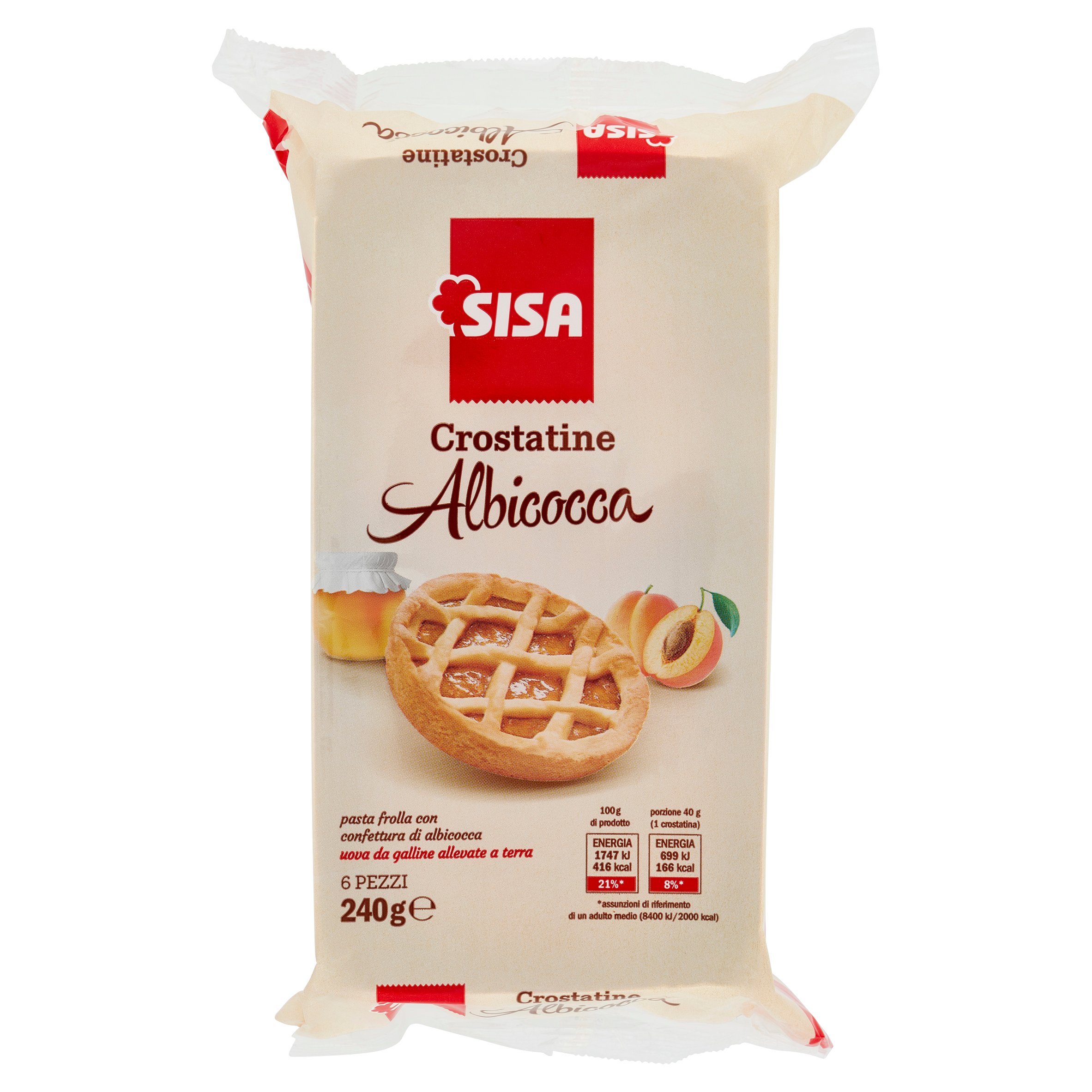 Sisa Crostatine Albicocca 6 x 40 g