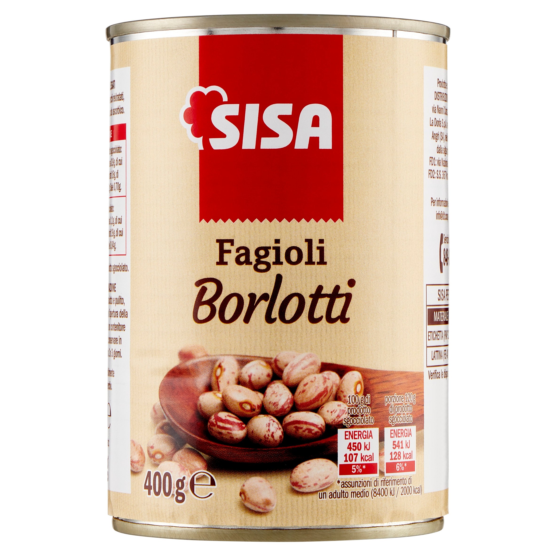 Sisa Fagioli Borlotti 400 g