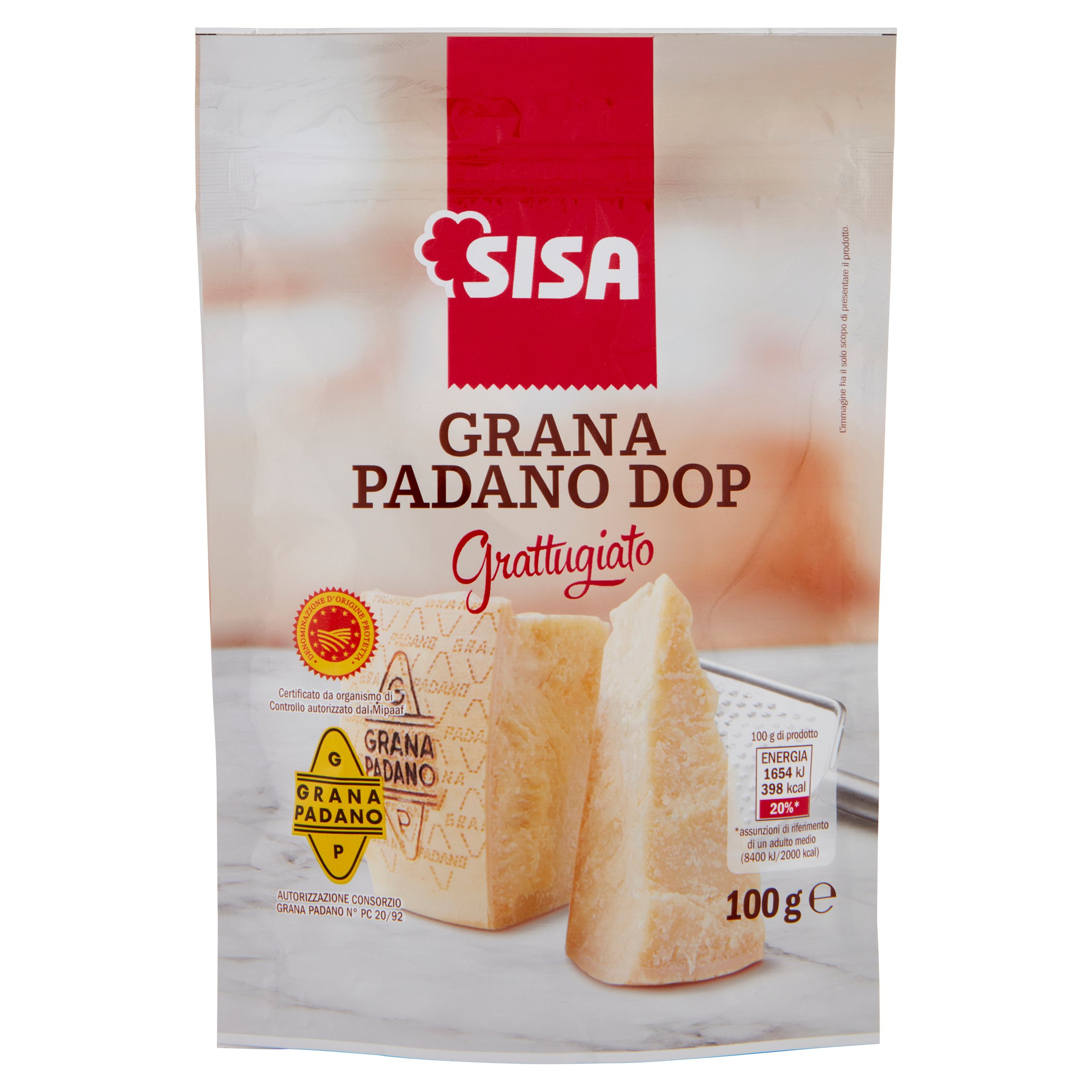 Sisa Grana Padano DOP Grattugiato 100 g