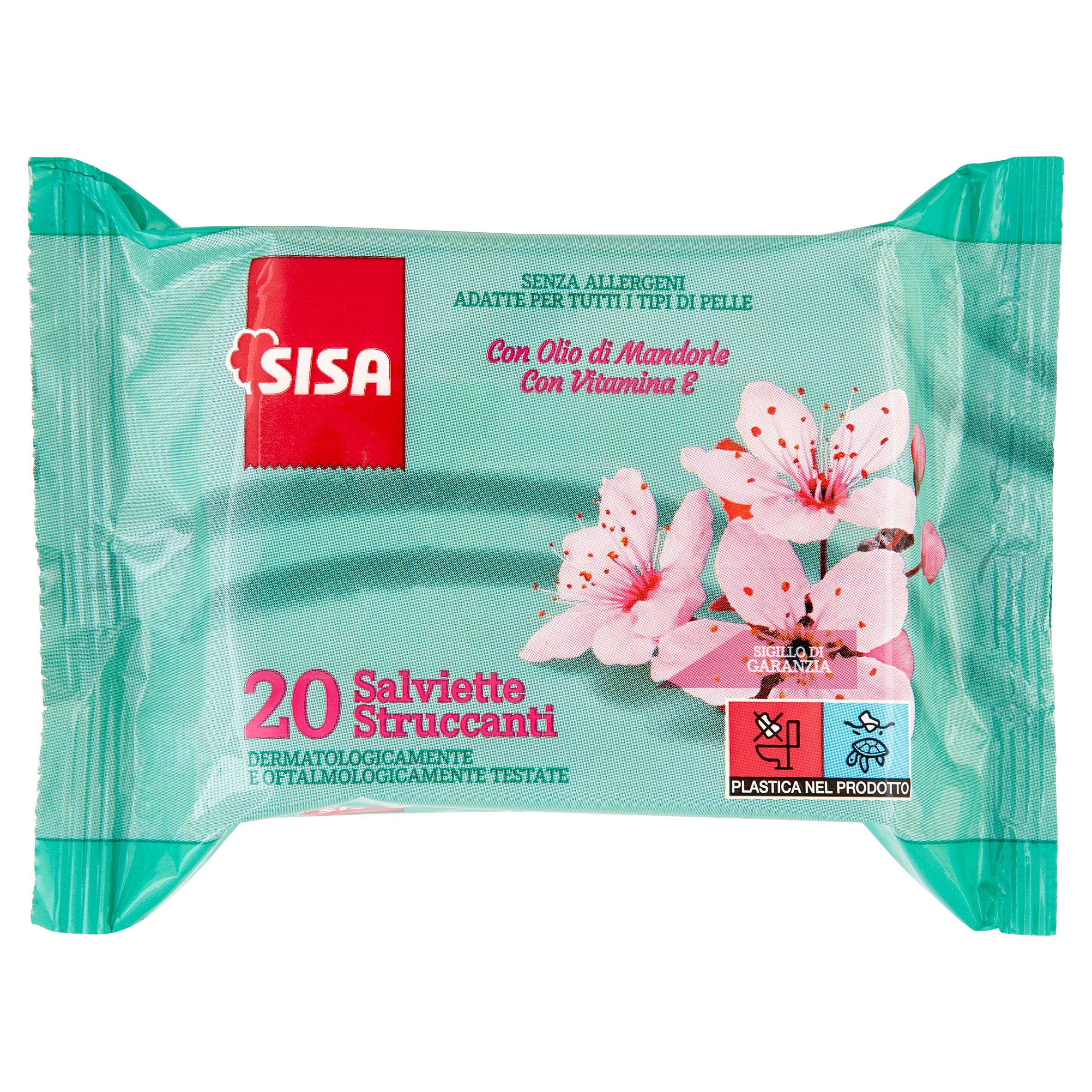 Sisa Salviette Struccanti con Olio di Mandorle 20 pz