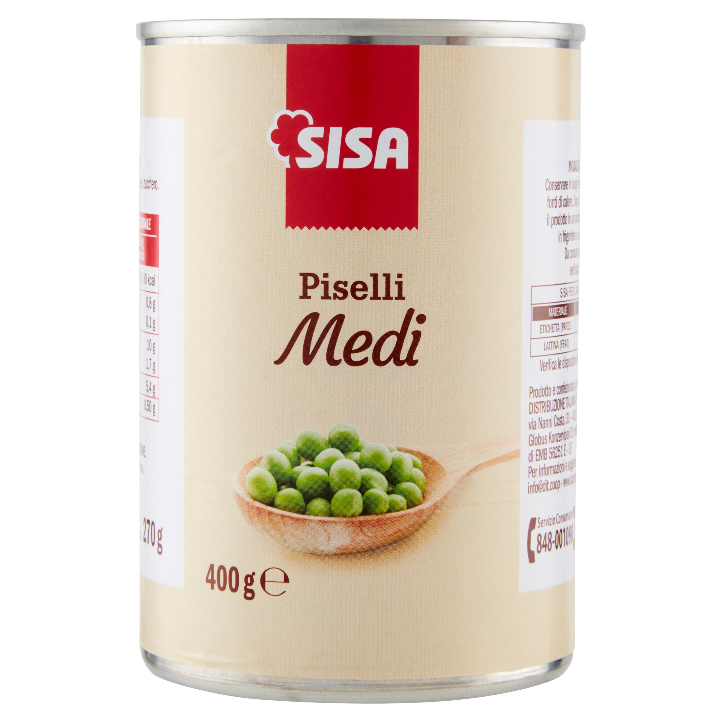Sisa Piselli Medi 400 g