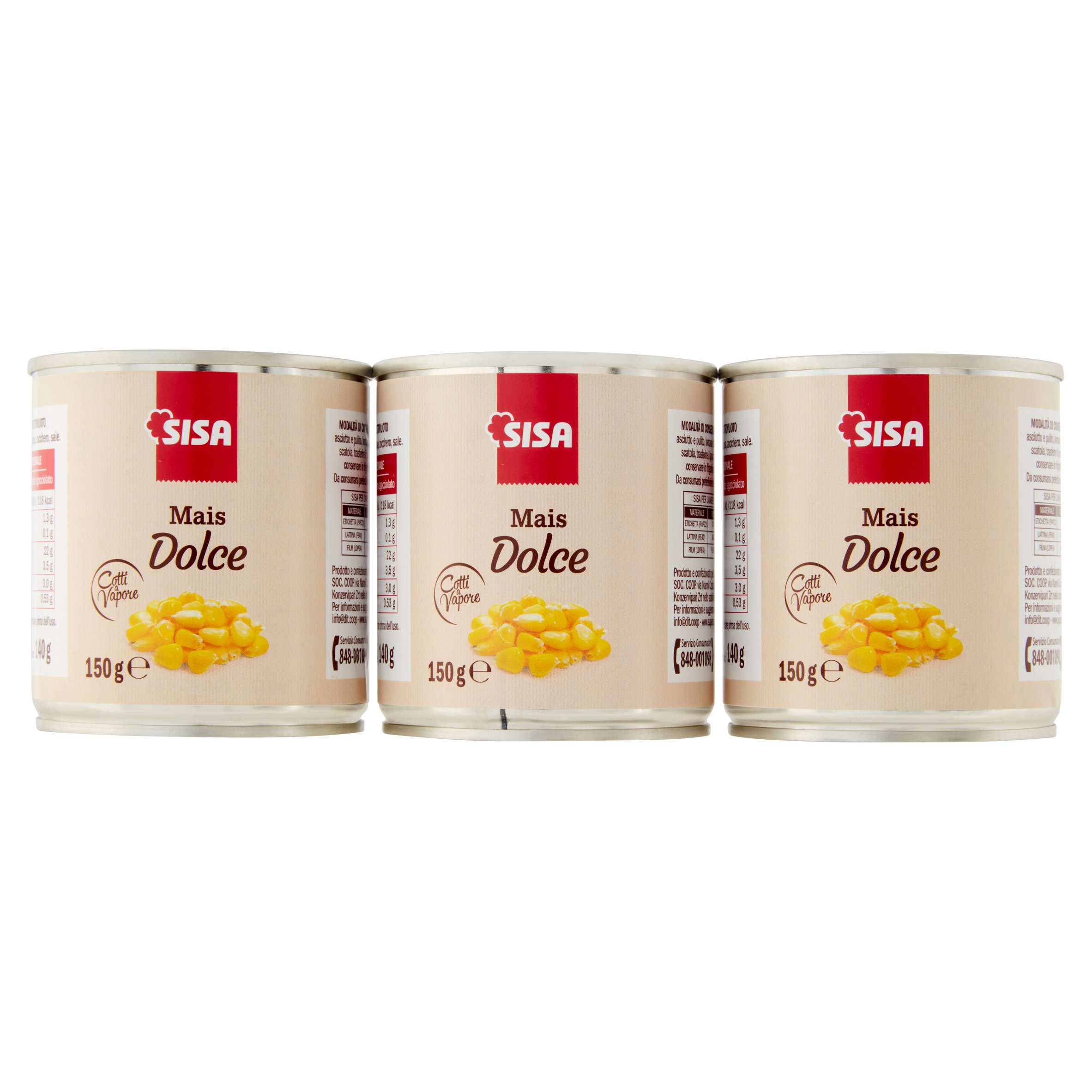 Sisa Mais Dolce 3 x 150 g