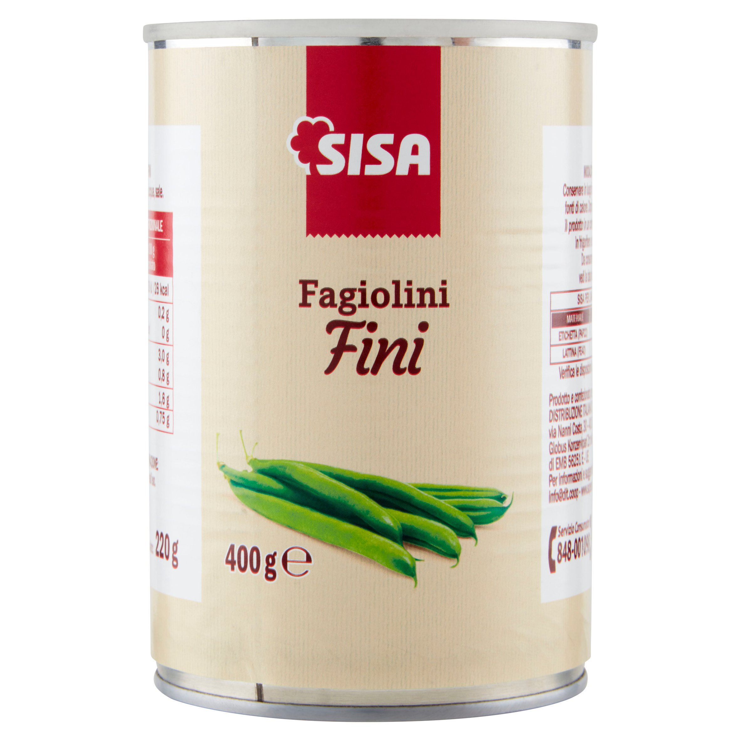 Sisa Fagiolini Fini 400 g