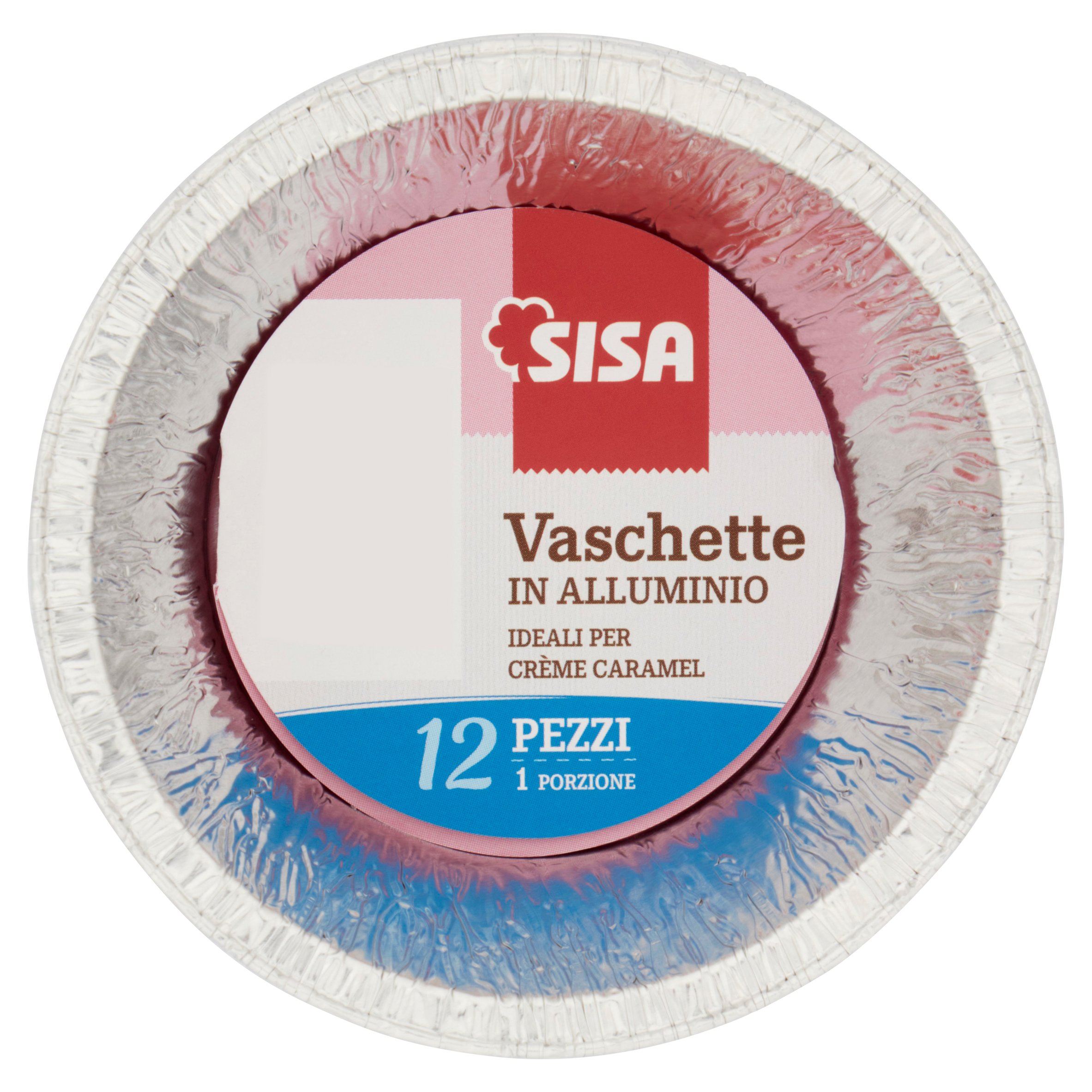 Sisa Vaschette in Alluminio 1 Porzione 12 pz