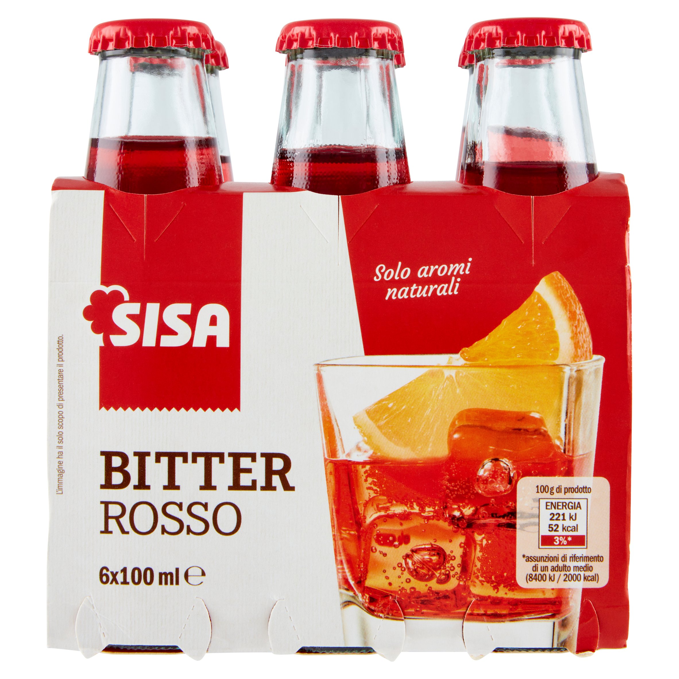 Sisa Bitter Rosso 6 x 100 ml