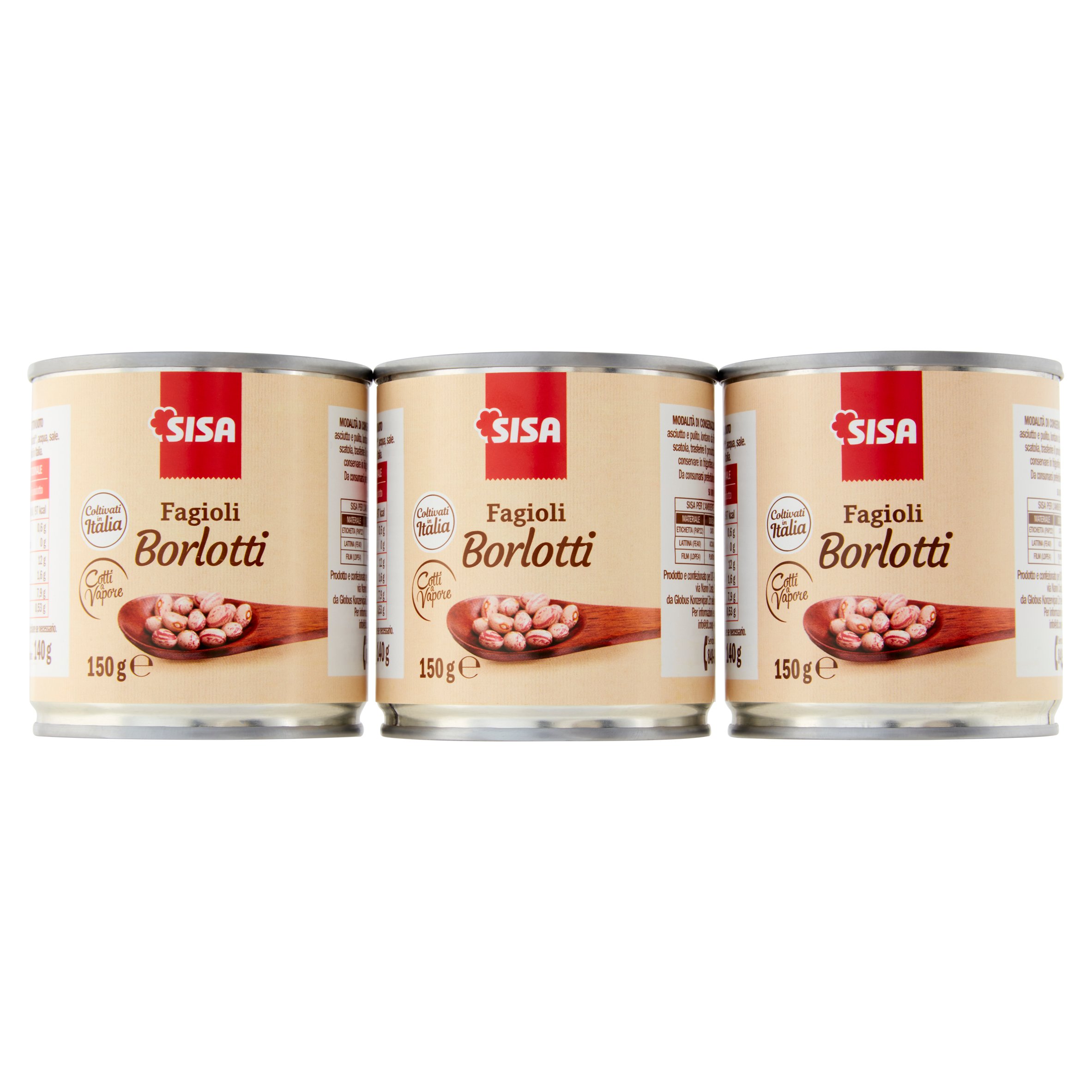 Sisa Fagioli Borlotti 3 x 150 g