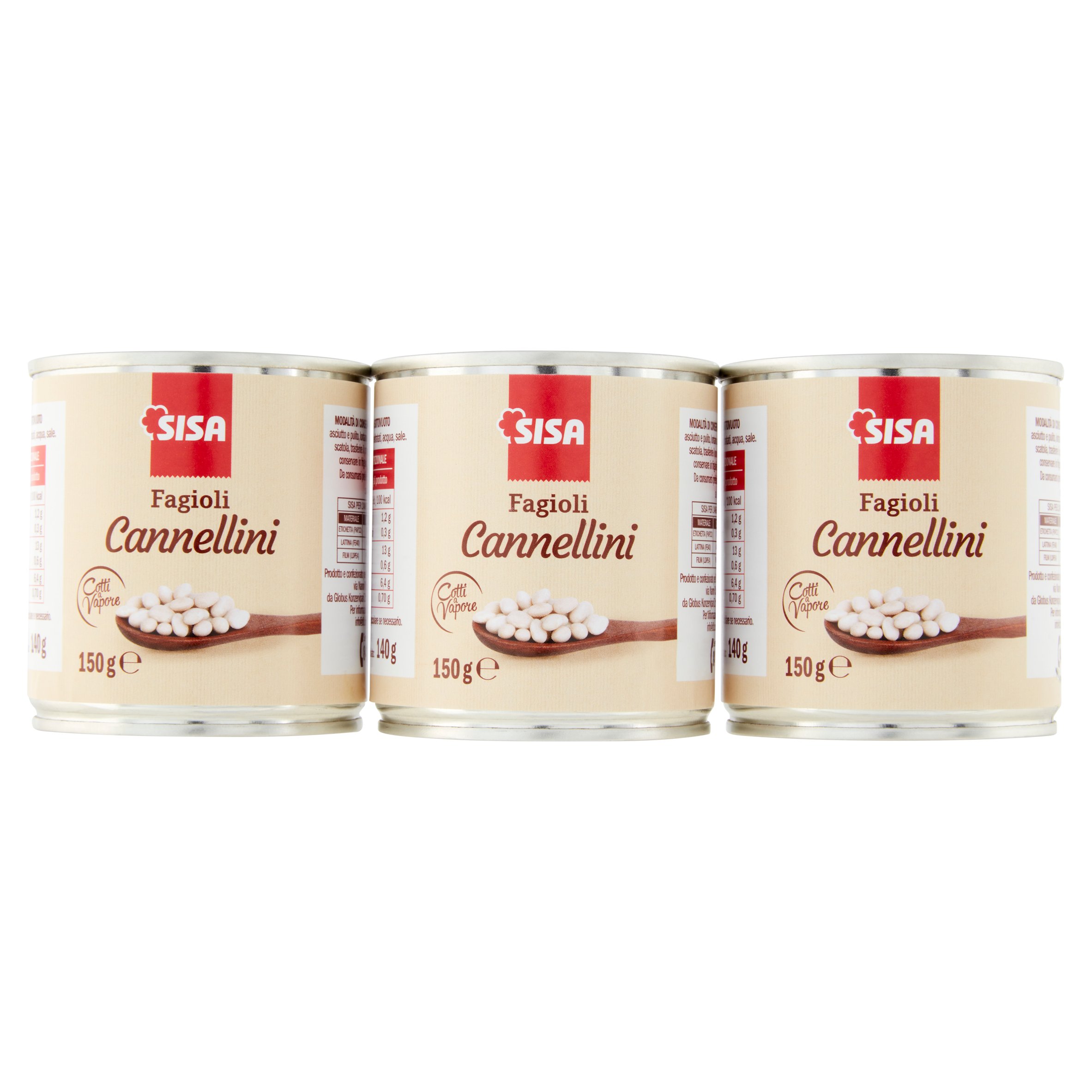 Sisa Fagioli Cannellini 3 x 150 g