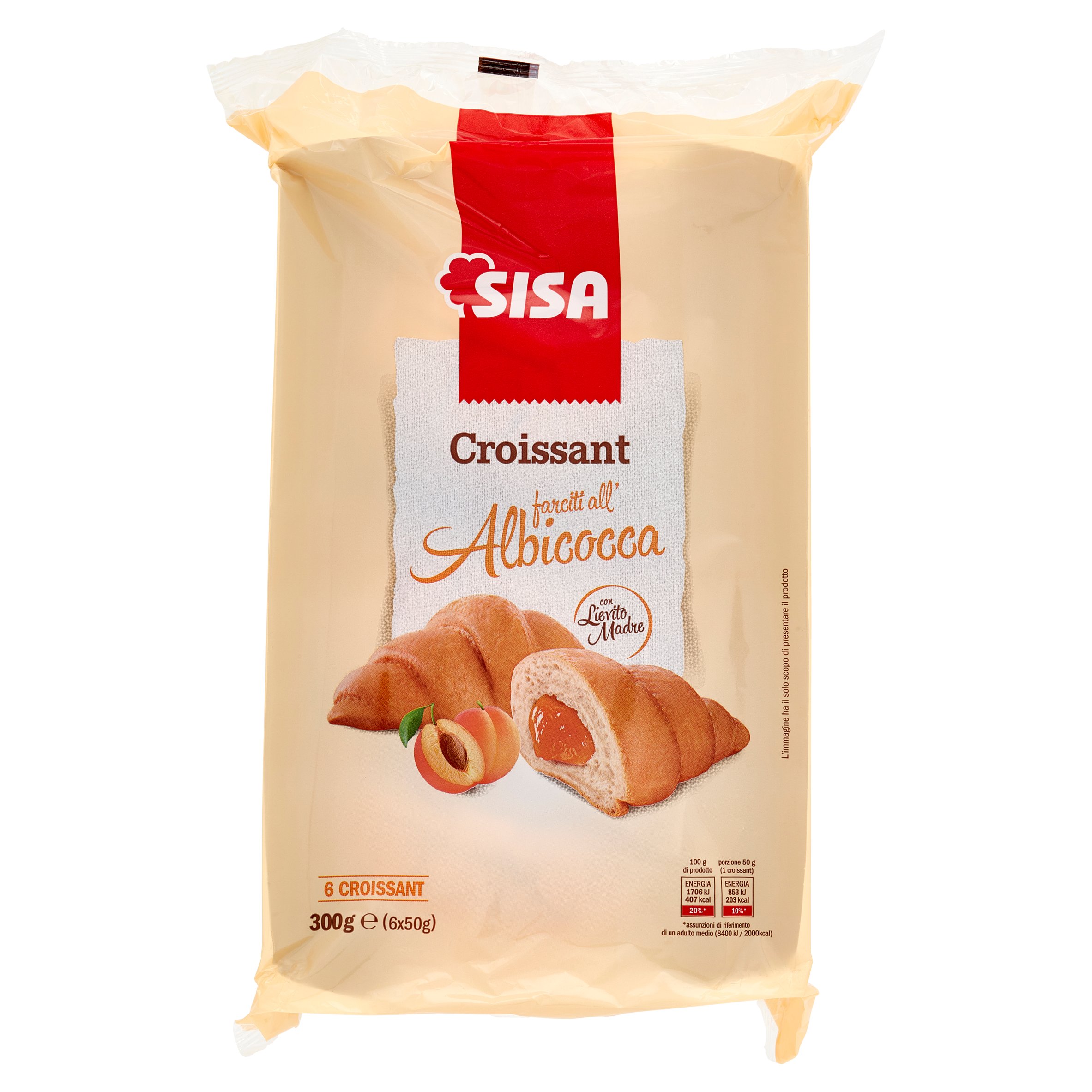 Sisa Croissant farciti all’Albicocca 6 x 50 g