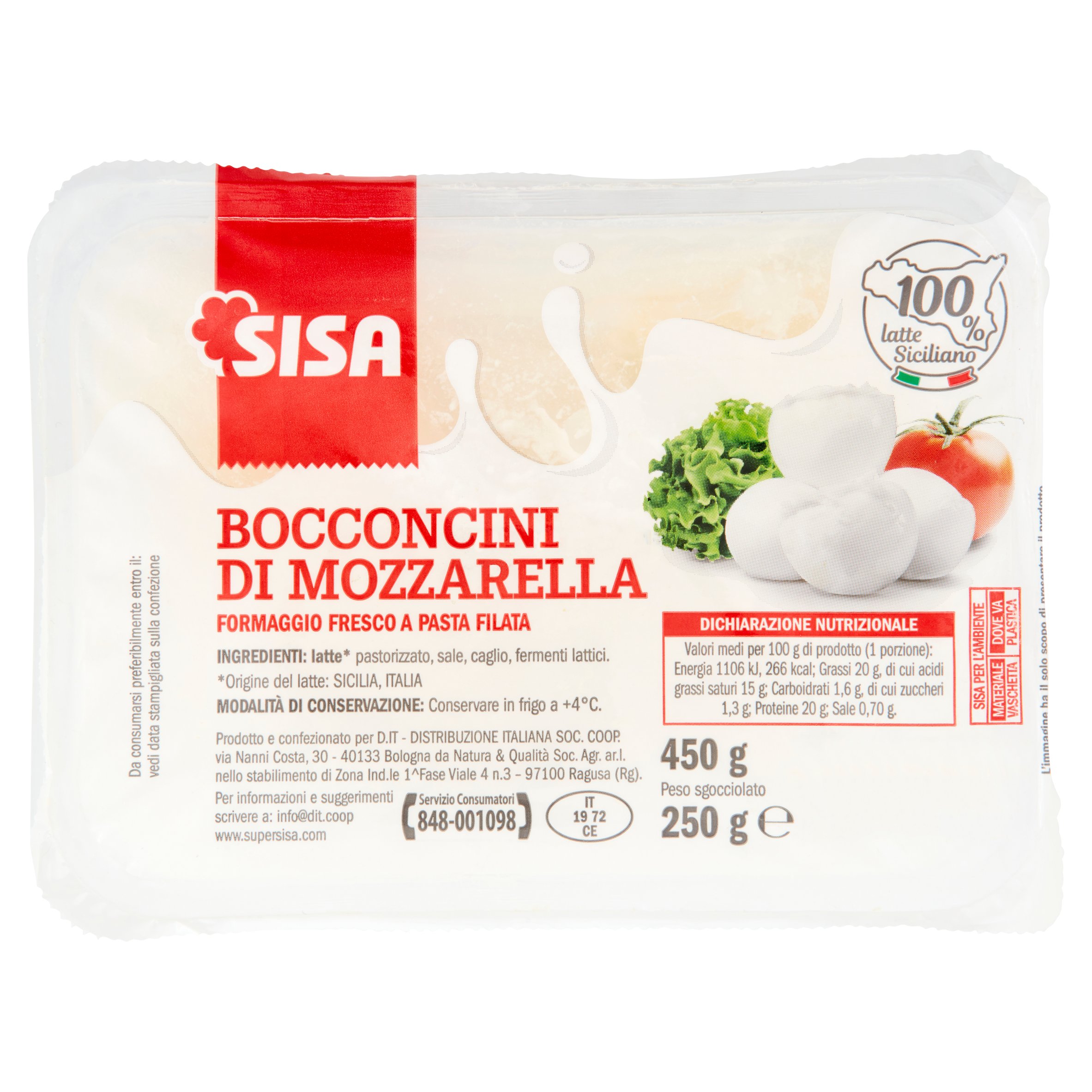 Sisa Bocconcini di Mozzarella 250 g