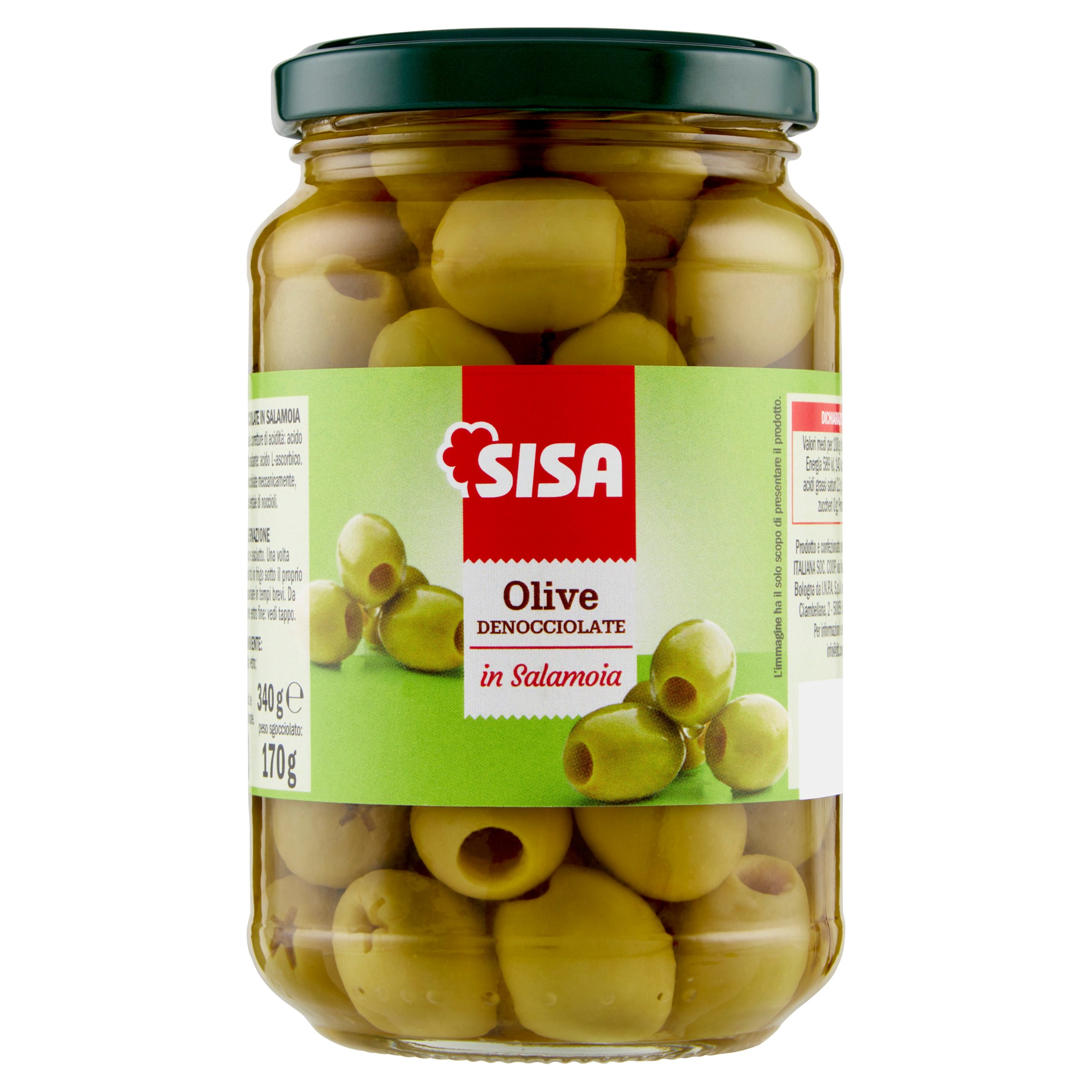 Sisa Olive Denocciolate in Salamoia 340 g