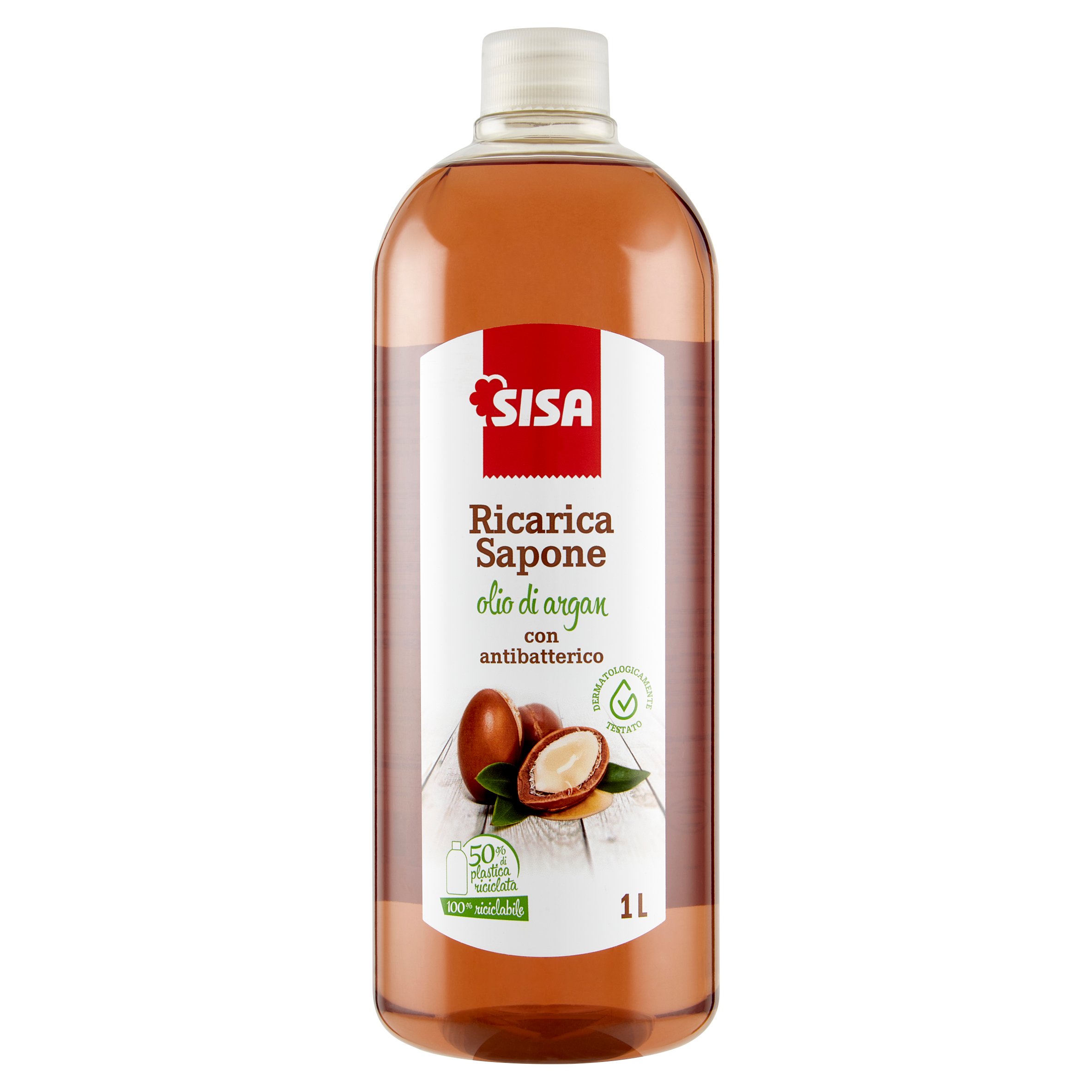 Sisa Ricarica Sapone olio di argan con antibatterico 1 L
