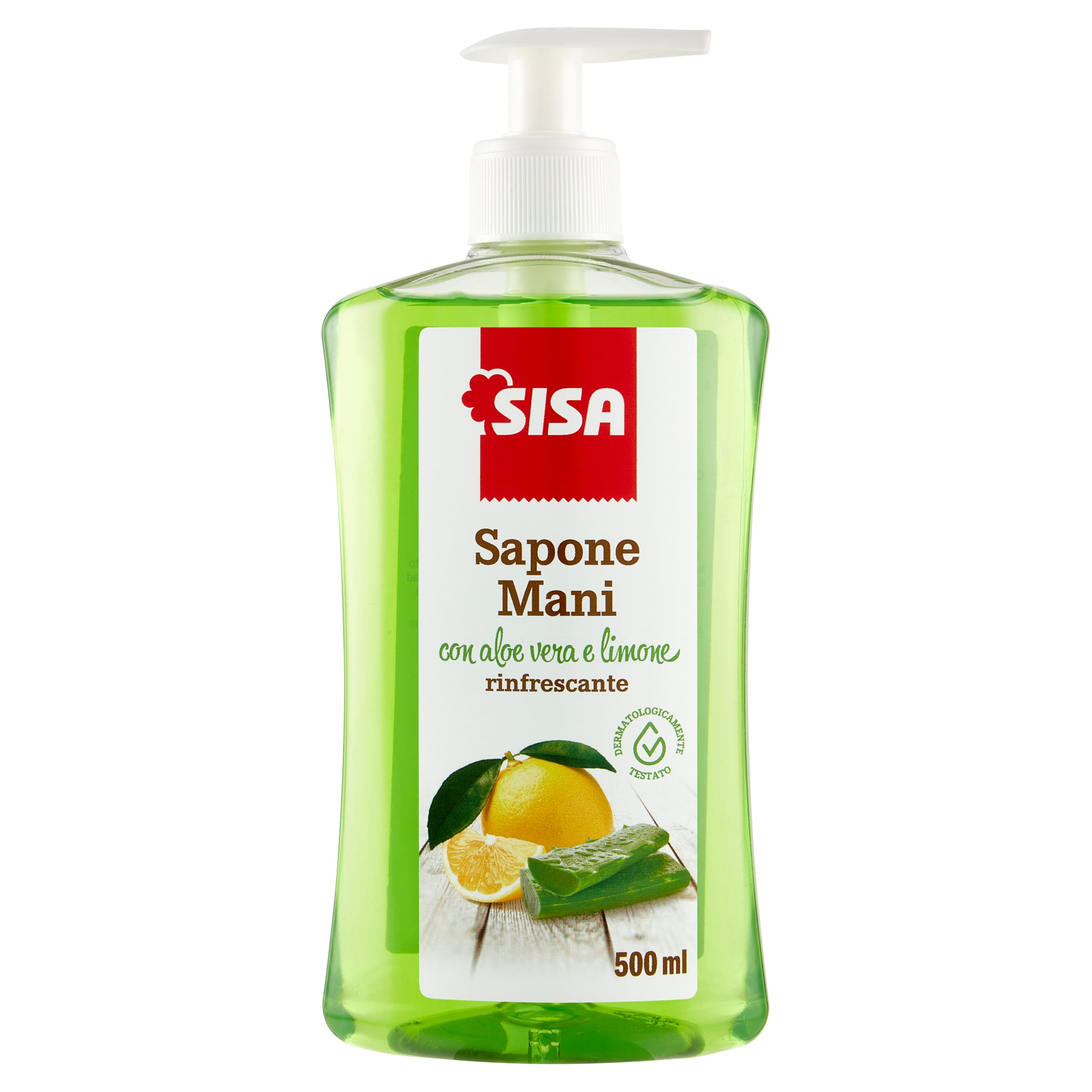 Sisa Sapone Mani con aloe vera e limone rinfrescante 500 ml