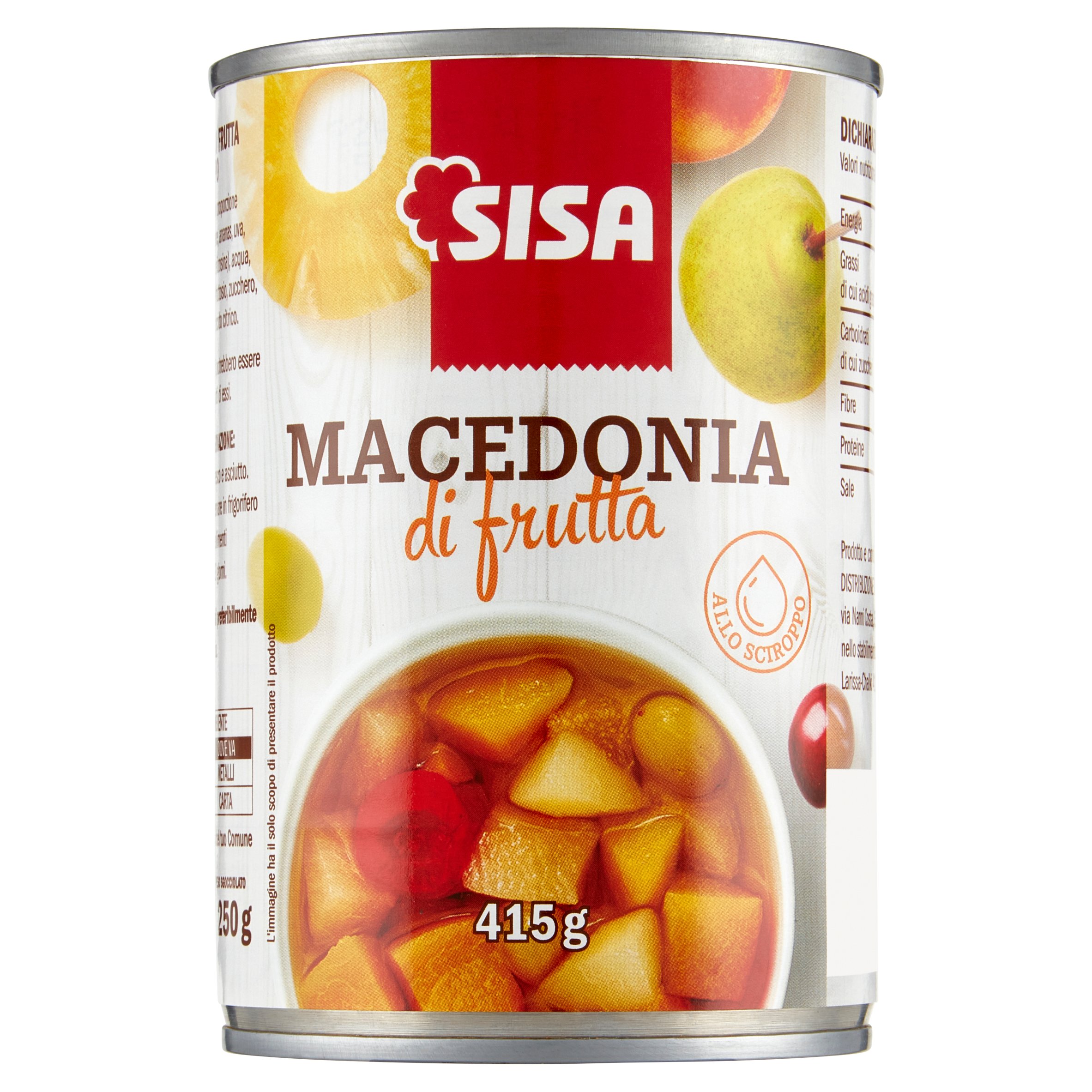 Sisa Macedonia di frutta allo Sciroppo 415 g