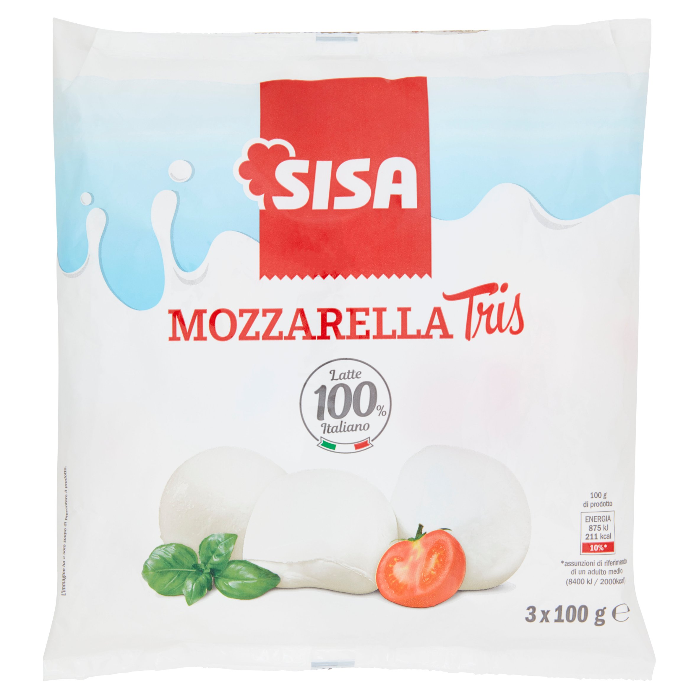 Sisa Mozzarella Tris 3 x 100 g