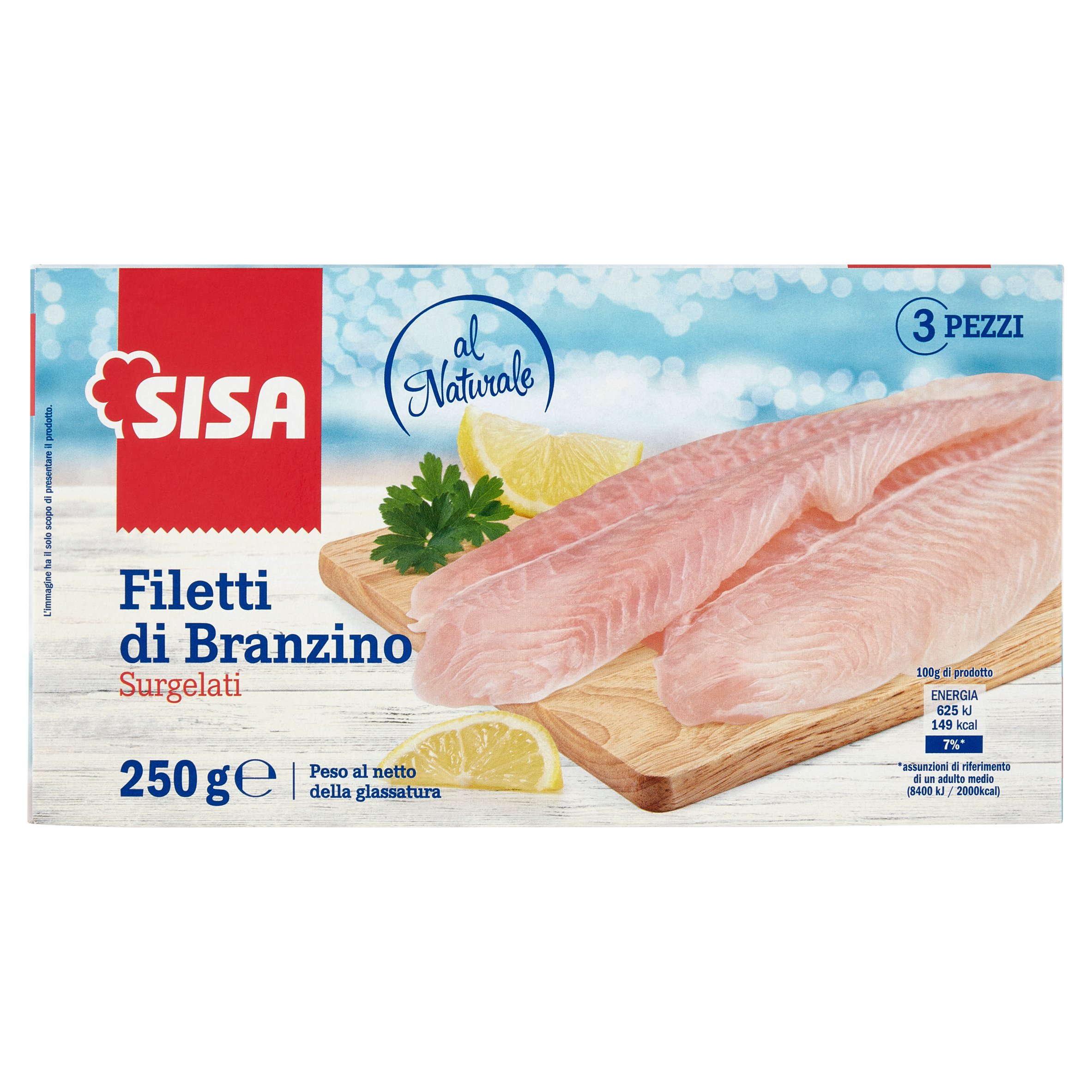Sisa Filetti di Branzino Surgelati 250 g