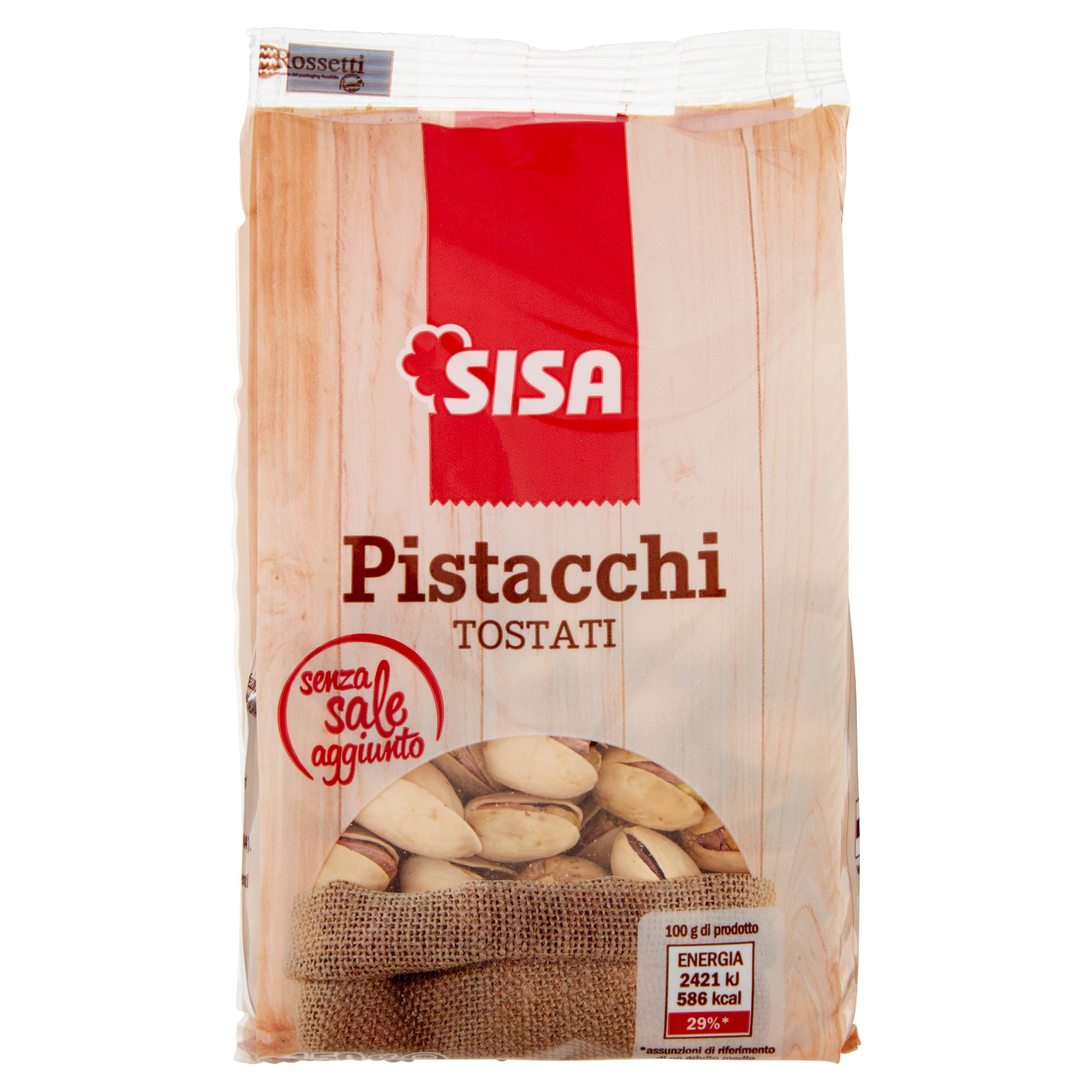 Sisa Pistacchi Tostati senza sale aggiunto 150 g