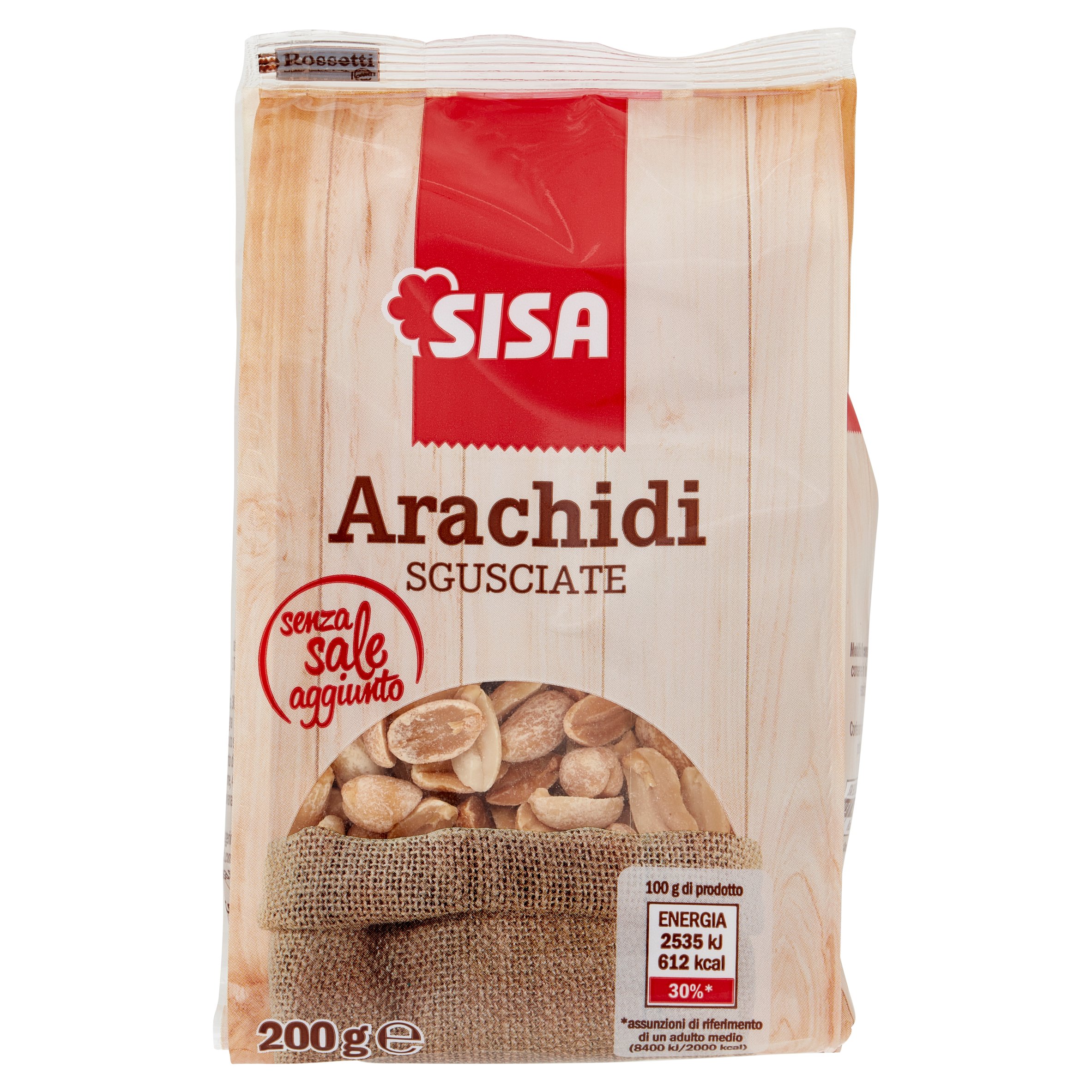 Sisa Arachidi Sgusciate senza sale aggiunto 200 g