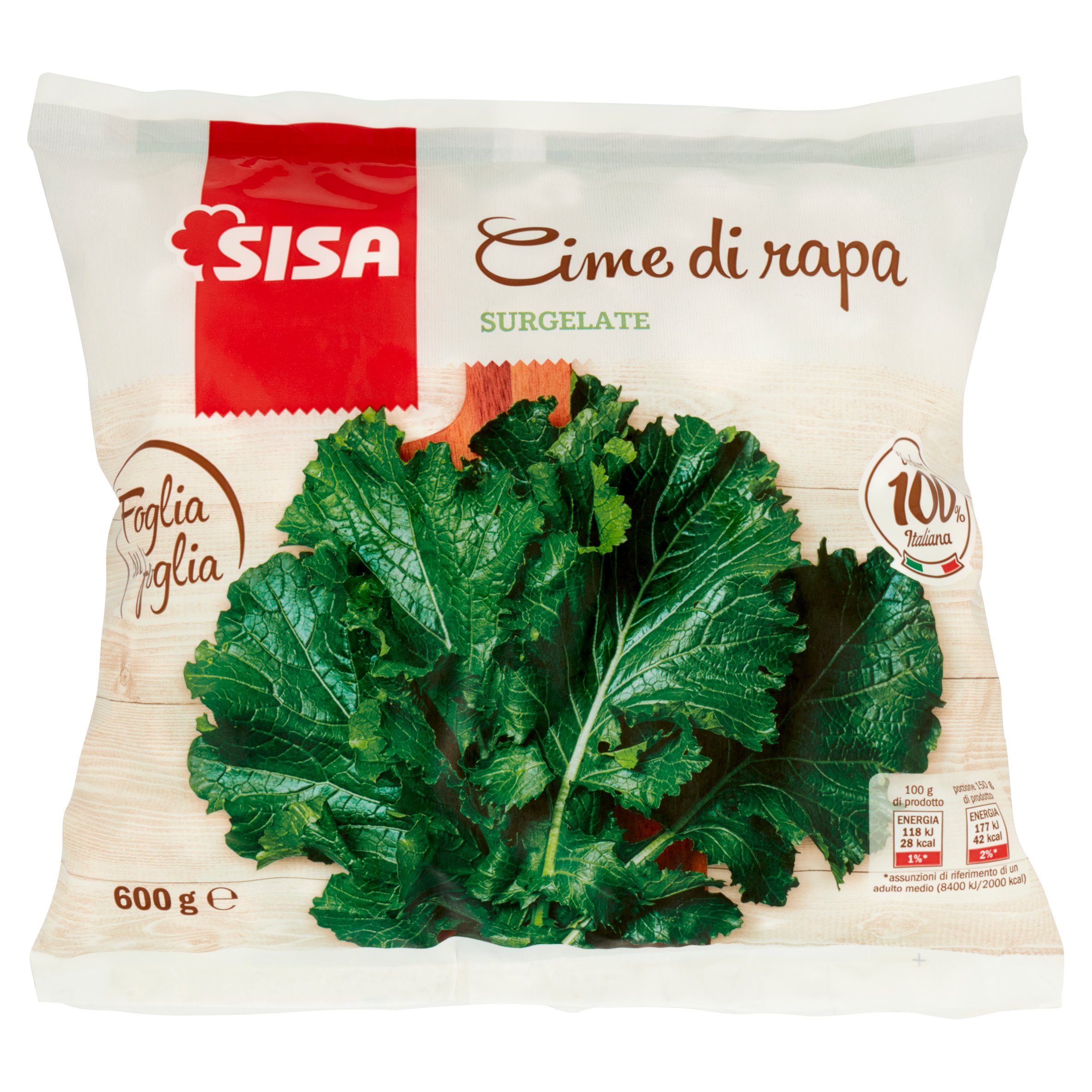 Sisa Cime di rapa Surgelate 600 g
