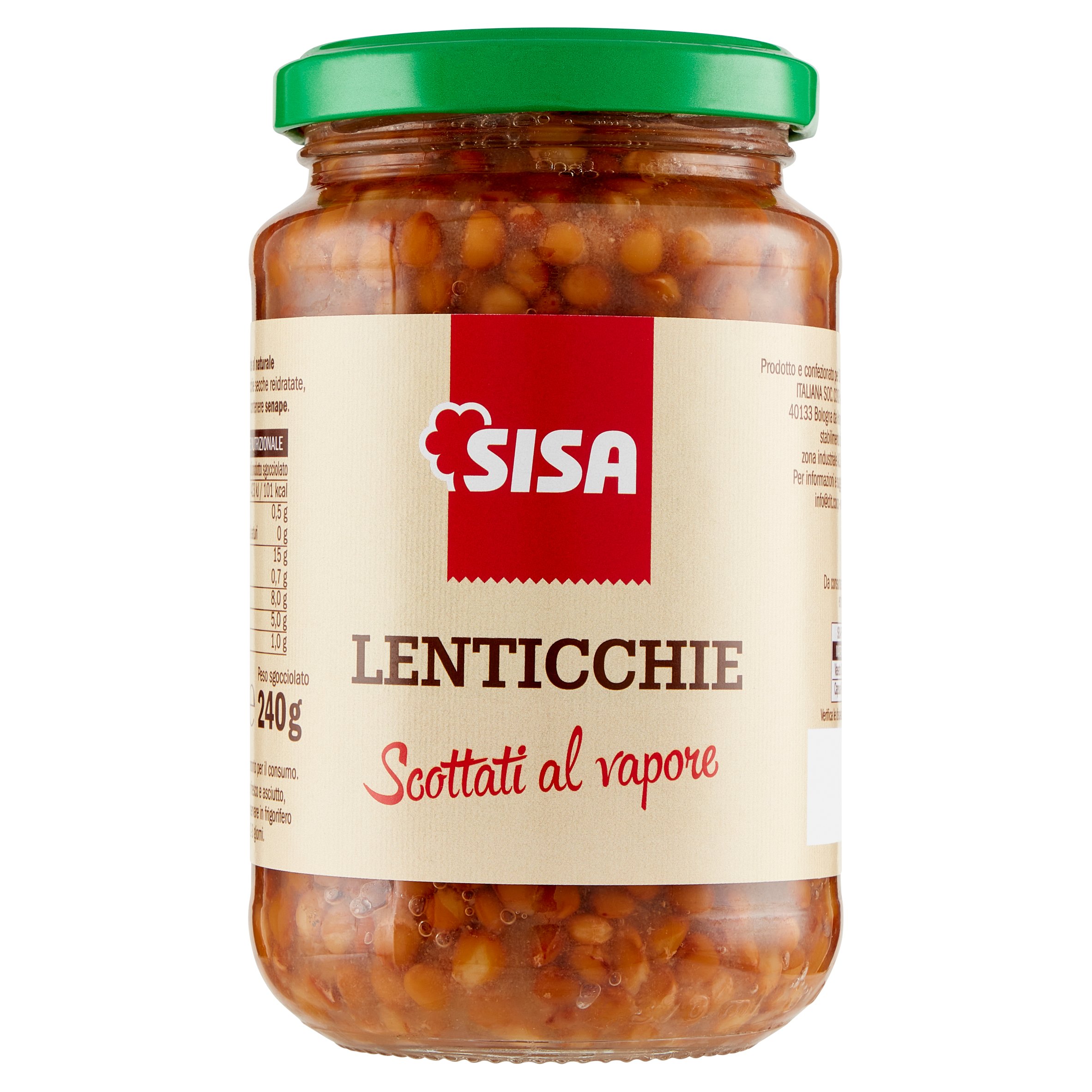 Sisa Lenticchie Scottati al vapore 360 g