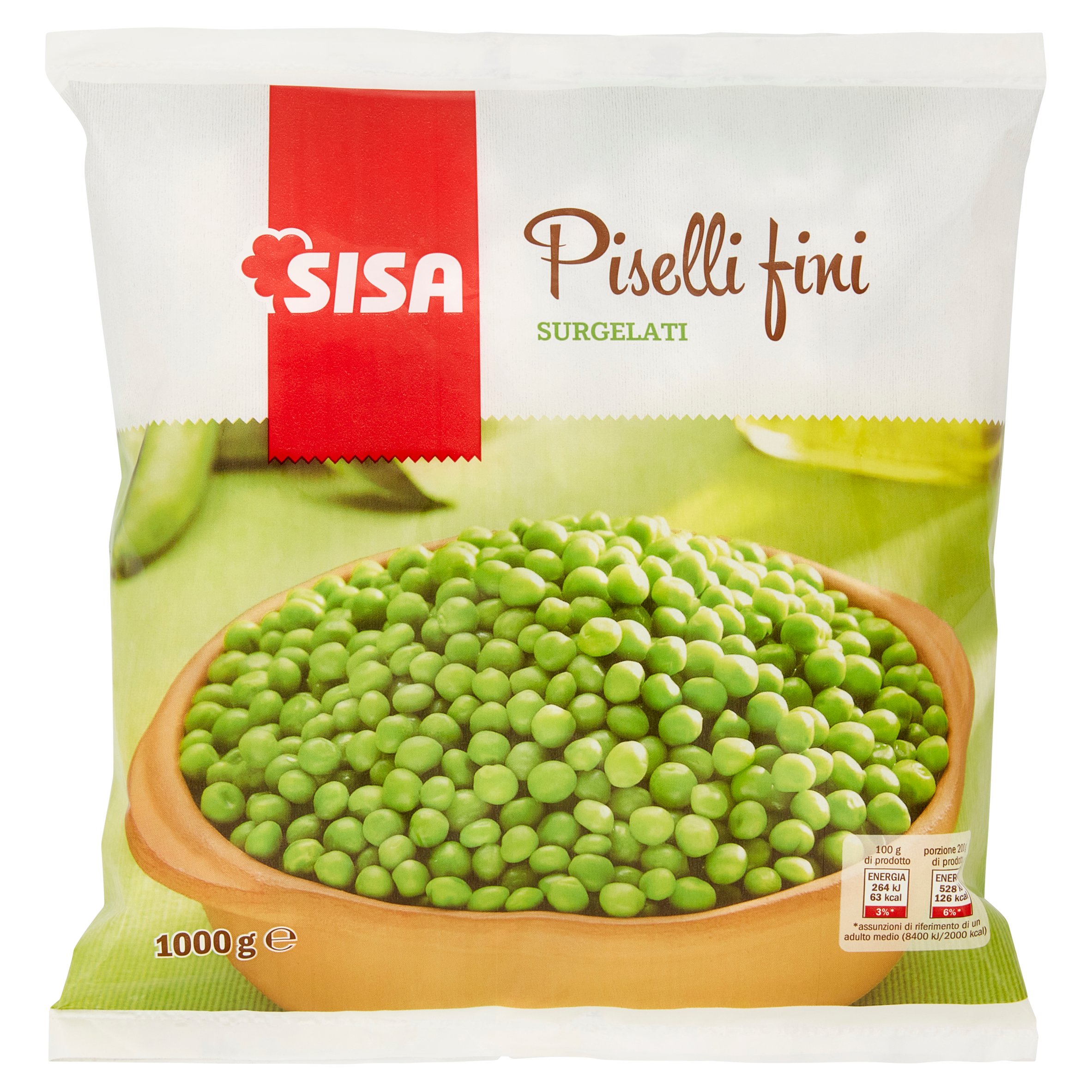 Sisa Piselli fini Surgelati 1000 g