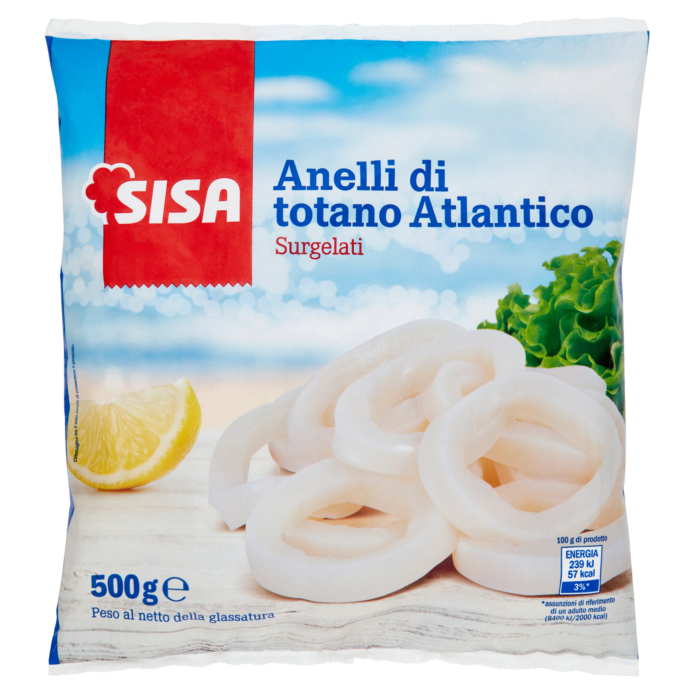 Sisa Anelli di totano Atlantico Surgelati 500 g